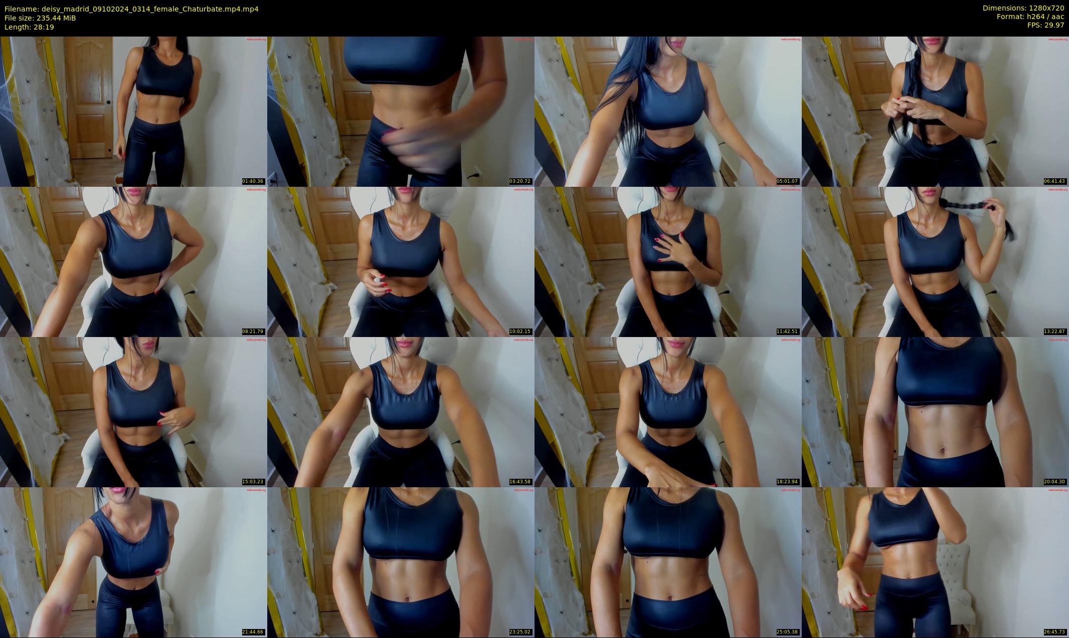 deisy_madrid — 29 minute Chaturbate female cam show recording, 720p, Oct 9, 2024