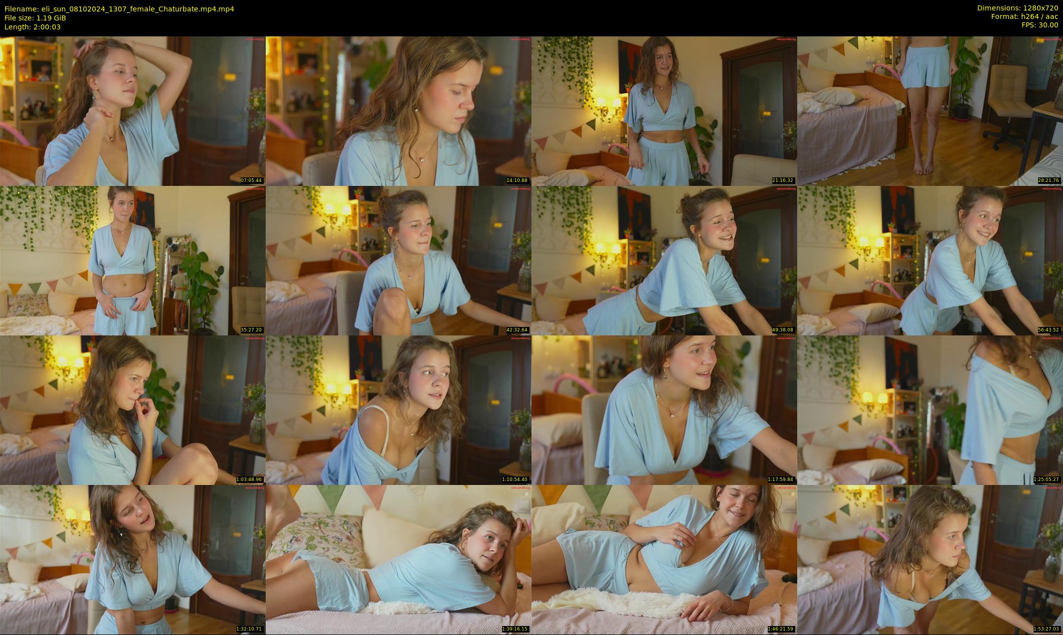 eli_sun — 121 minute Chaturbate female cam show recording, 720p, Oct 8, 2024