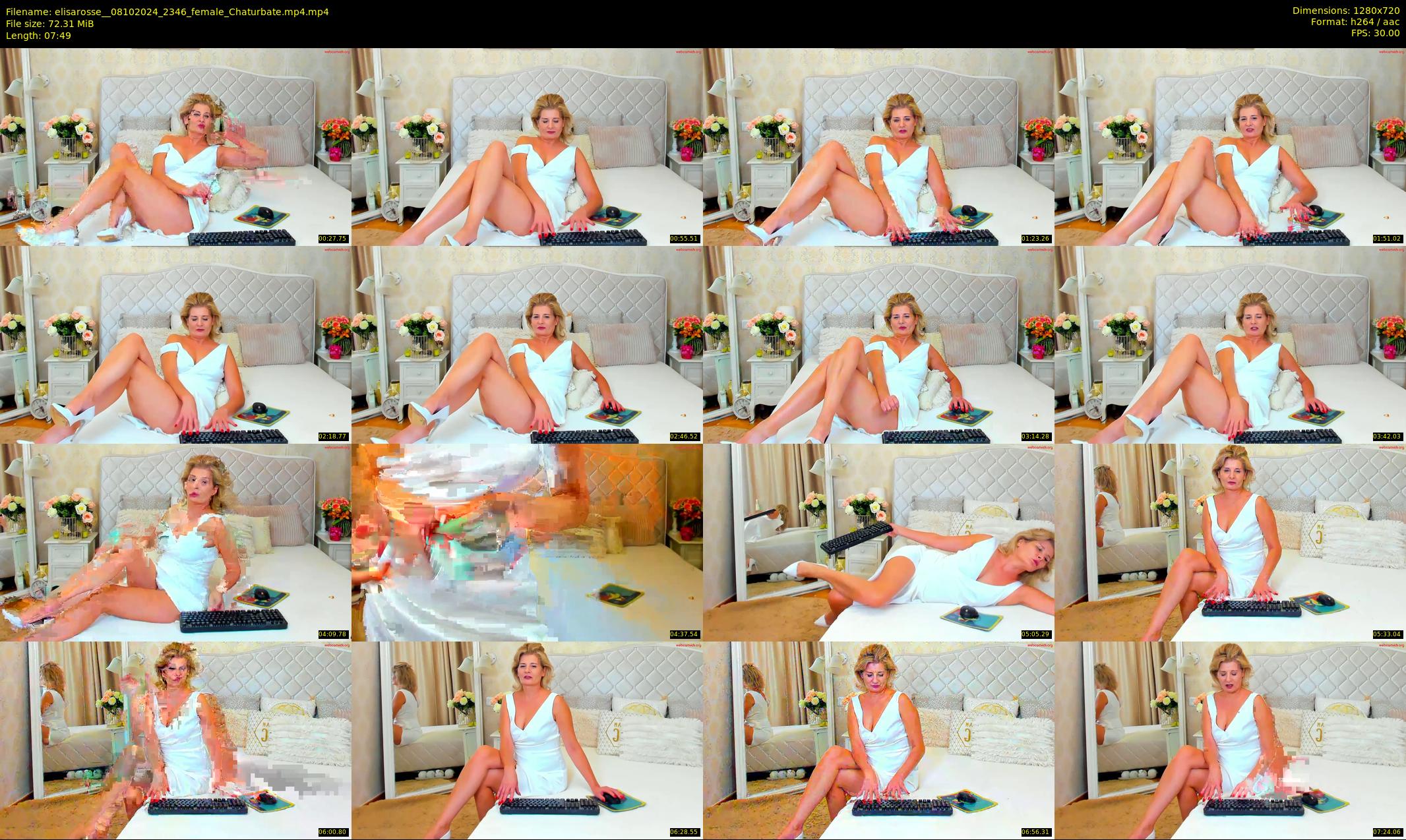 elisarosse_ — 8 minute Chaturbate female cam show recording, 720p, Oct 8, 2024
