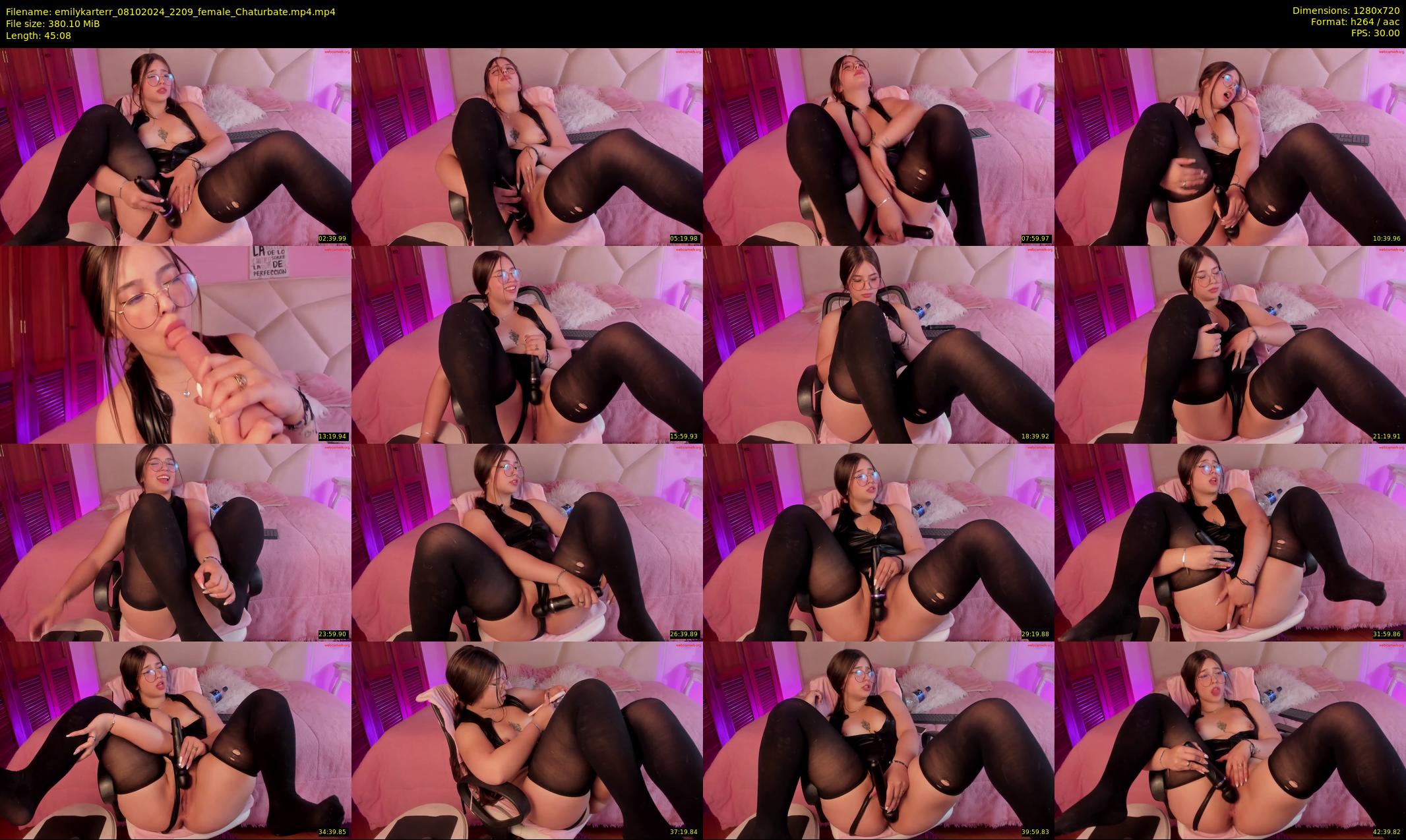 emilykarterr — 46 minute Chaturbate female cam show recording, 720p, Oct 8, 2024