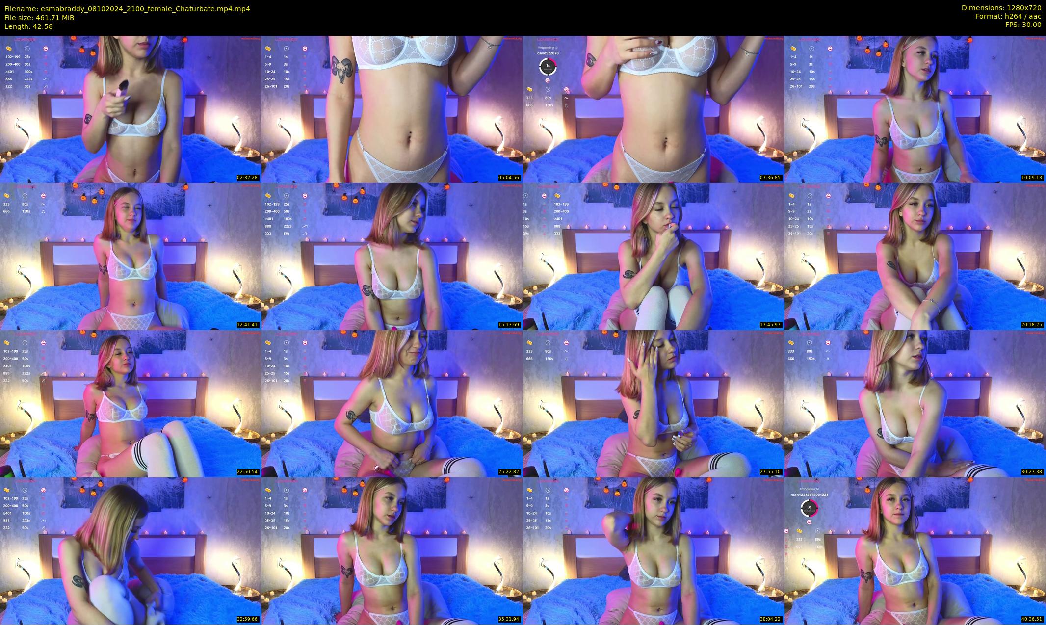 esmabraddy — 43 minute Chaturbate female cam show recording, 720p, Oct 8, 2024