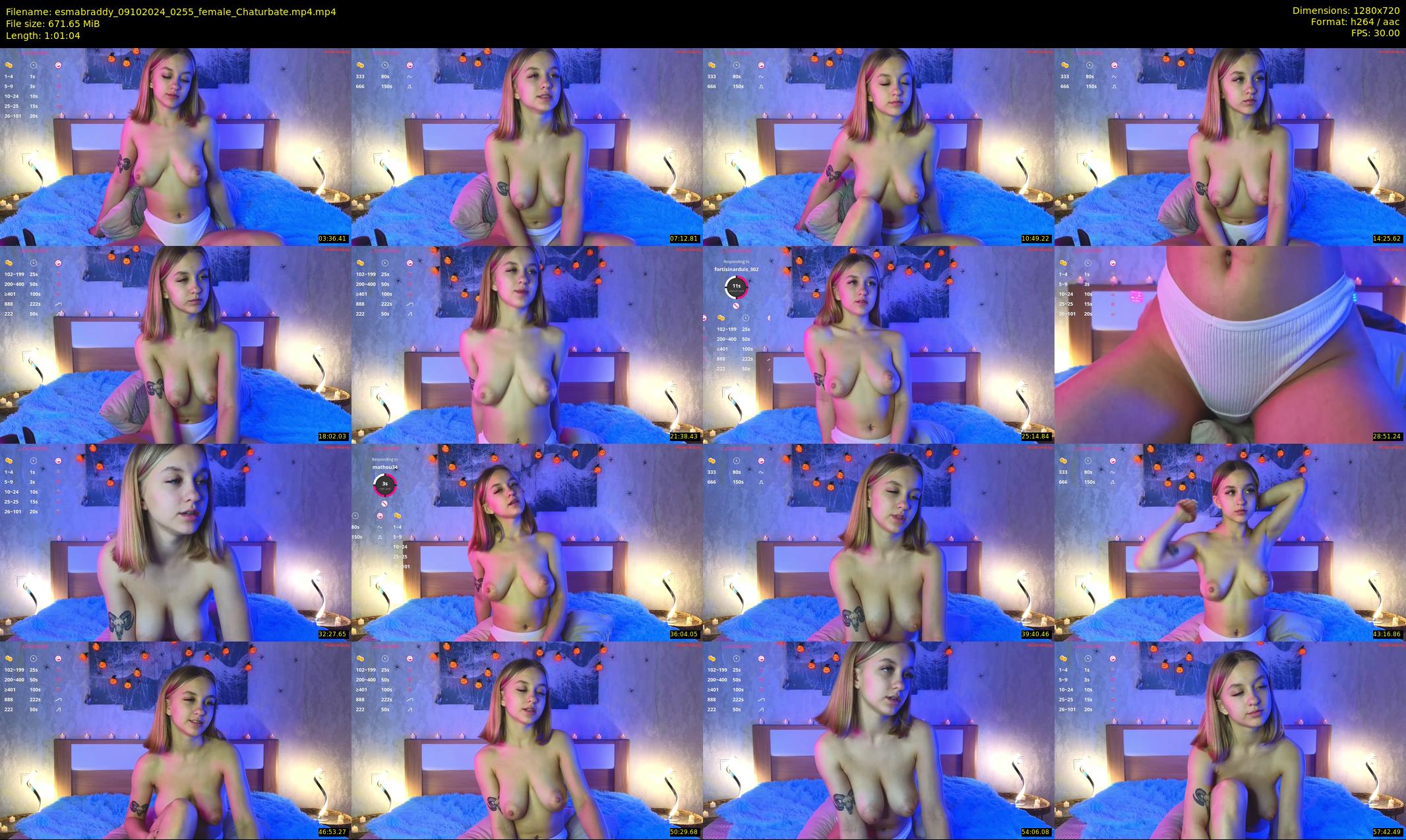 esmabraddy — 62 minute Chaturbate female cam show recording, 720p, Oct 9, 2024