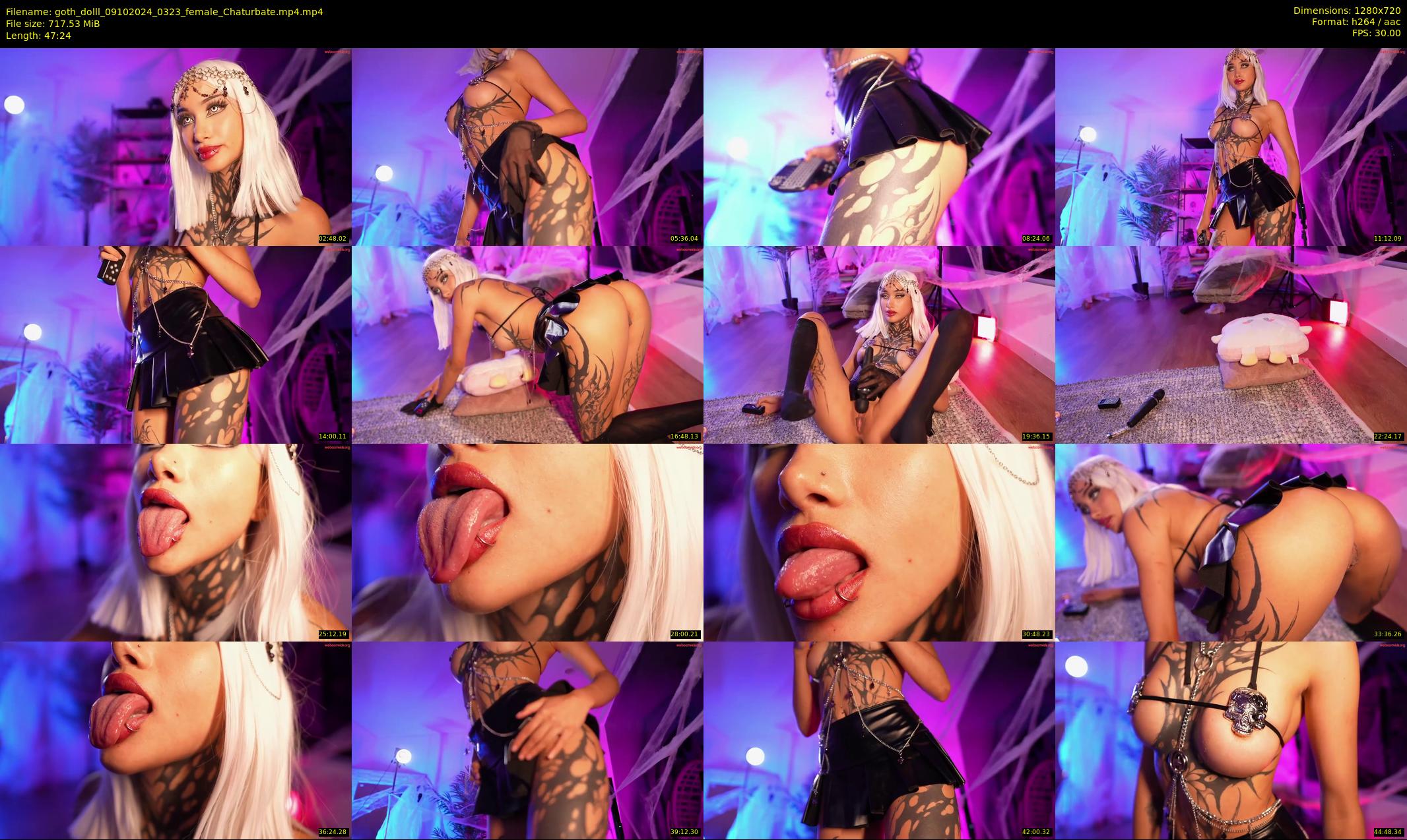 goth_dolll — 48 minute Chaturbate female cam show recording, 720p, Oct 9, 2024