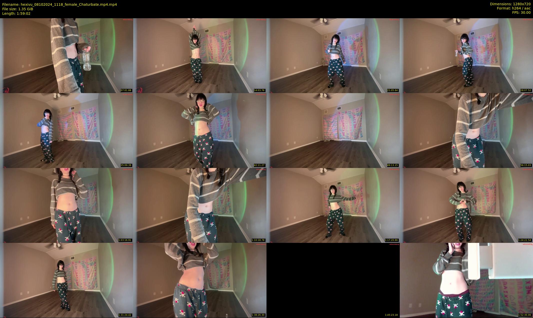 hexivu — 120 minute Chaturbate female cam show recording, 720p, Oct 8, 2024