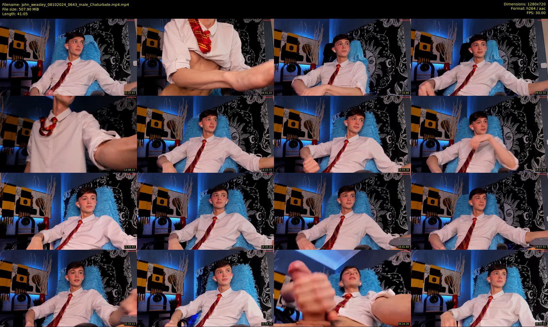john_weasley — 42 minute Chaturbate male cam show recording, 720p, Oct 8, 2024