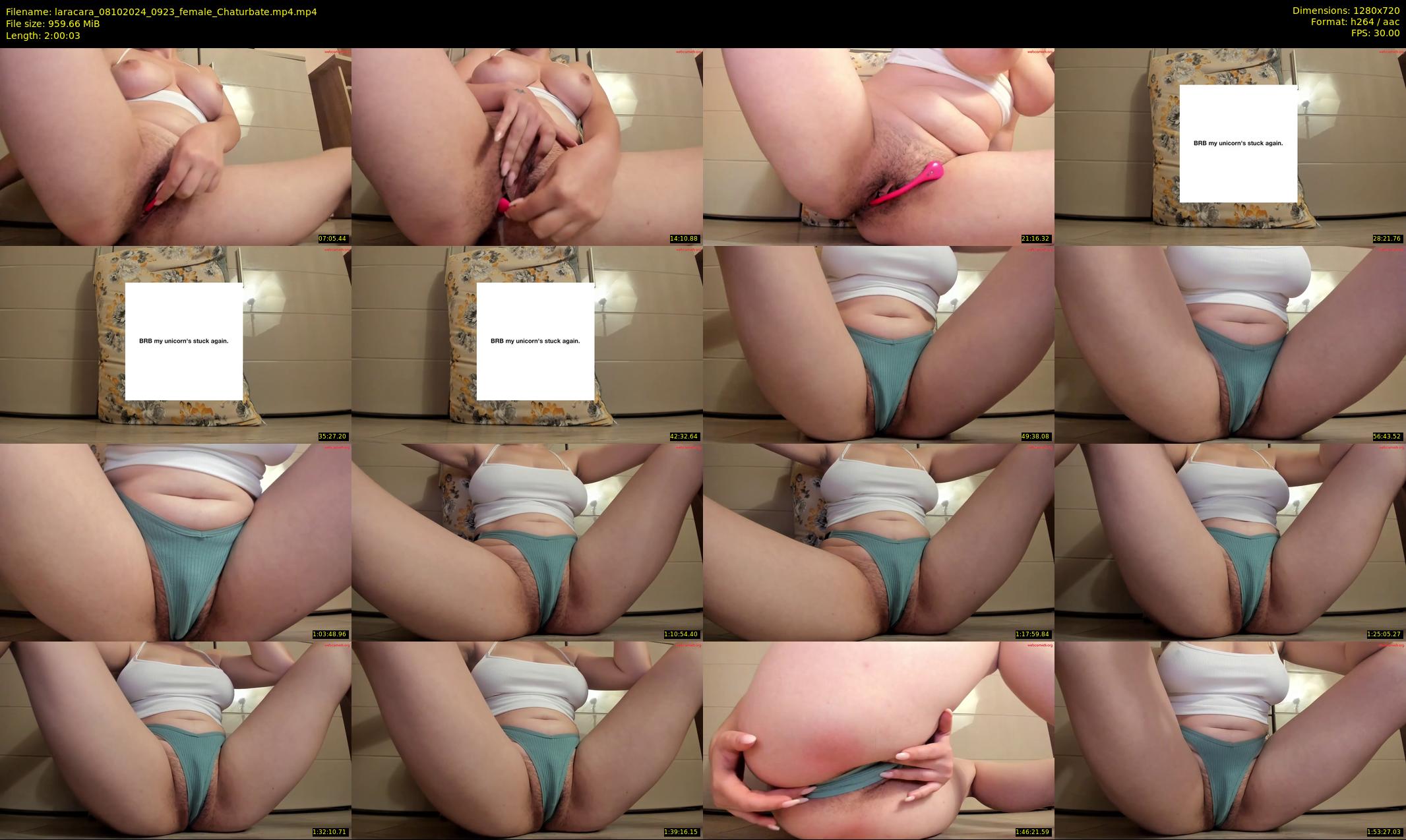 laracara — 121 minute Chaturbate female cam show recording, 720p, Oct 8, 2024