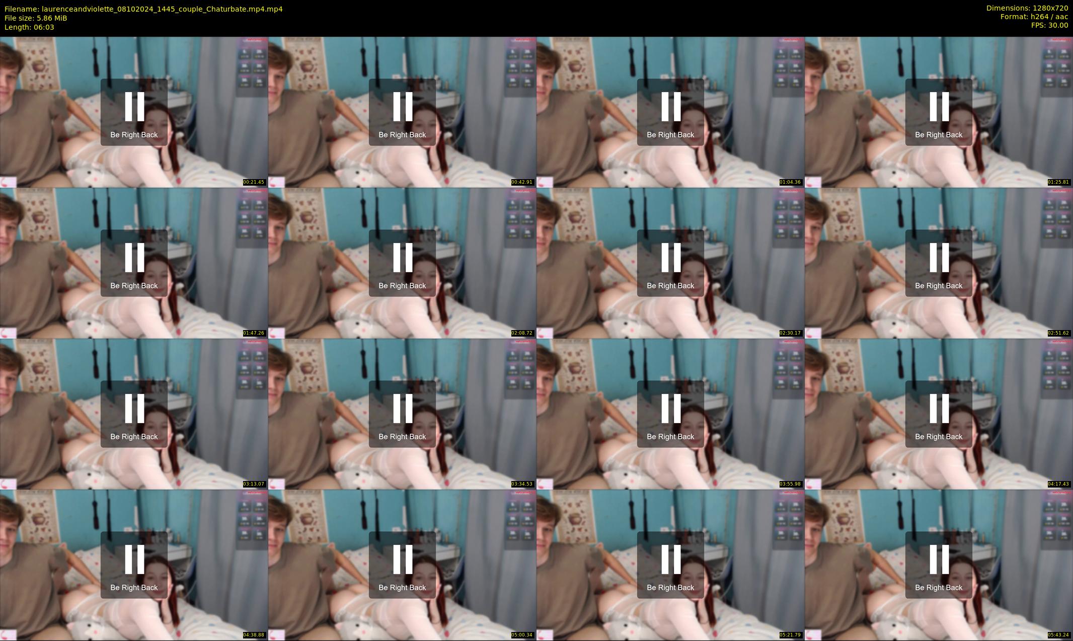 laurenceandviolette — 7 minute Chaturbate couple cam show recording, 720p, Oct 8, 2024