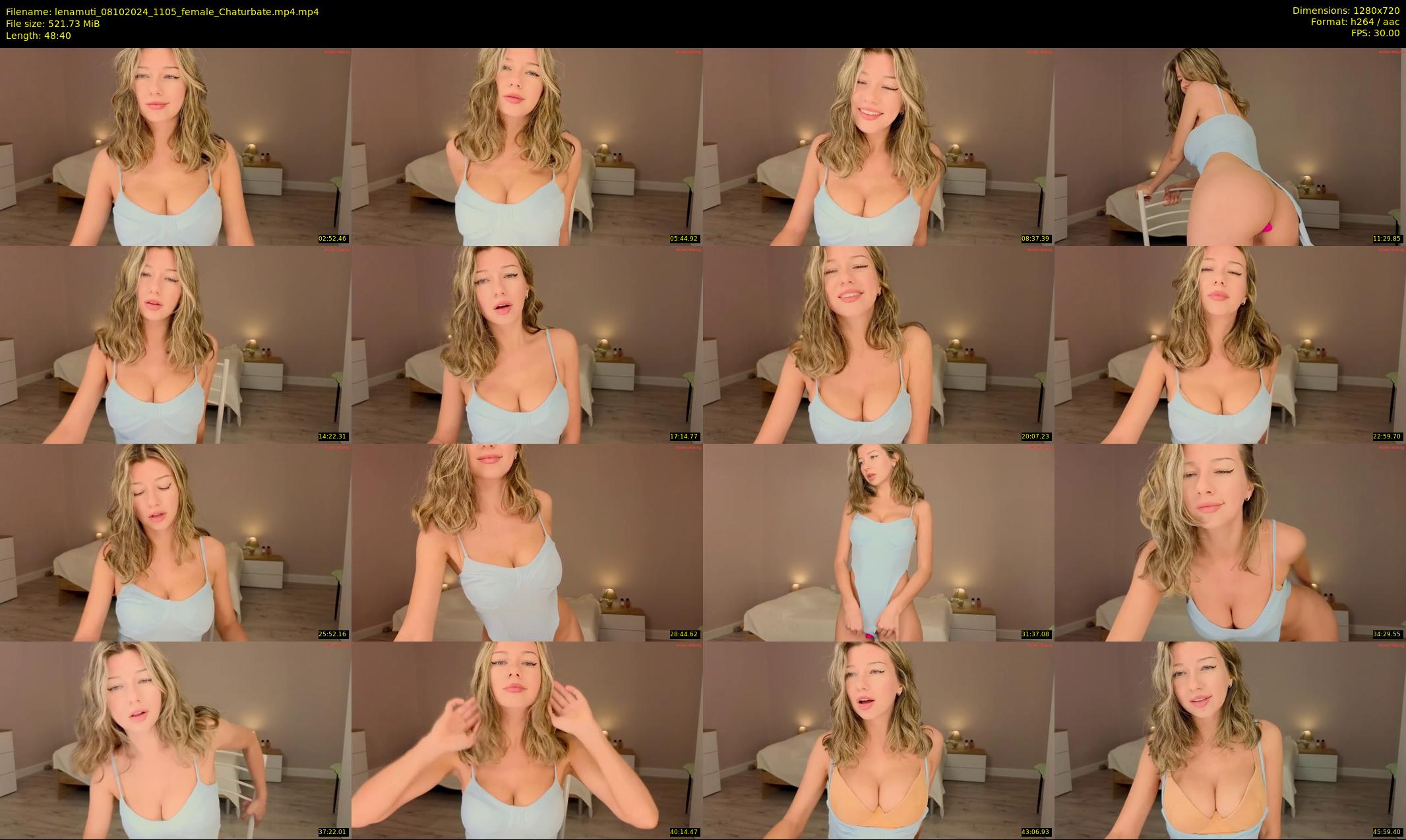 lenamuti — 49 minute Chaturbate female cam show recording, 720p, Oct 8, 2024