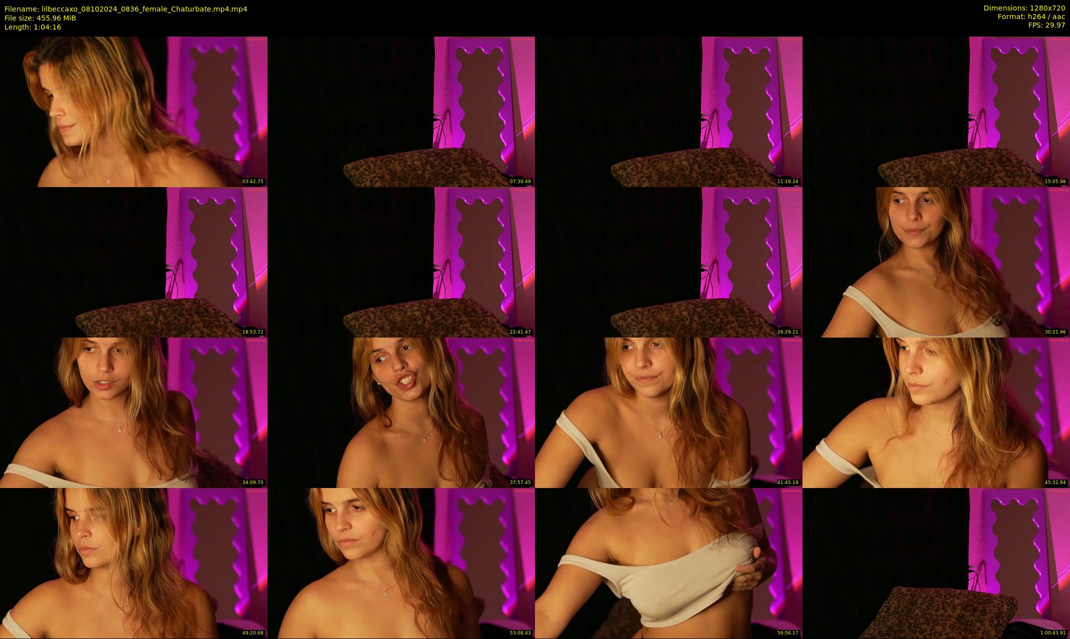 lilbeccaxo — 65 minute Chaturbate female cam show recording, 720p, Oct 8, 2024