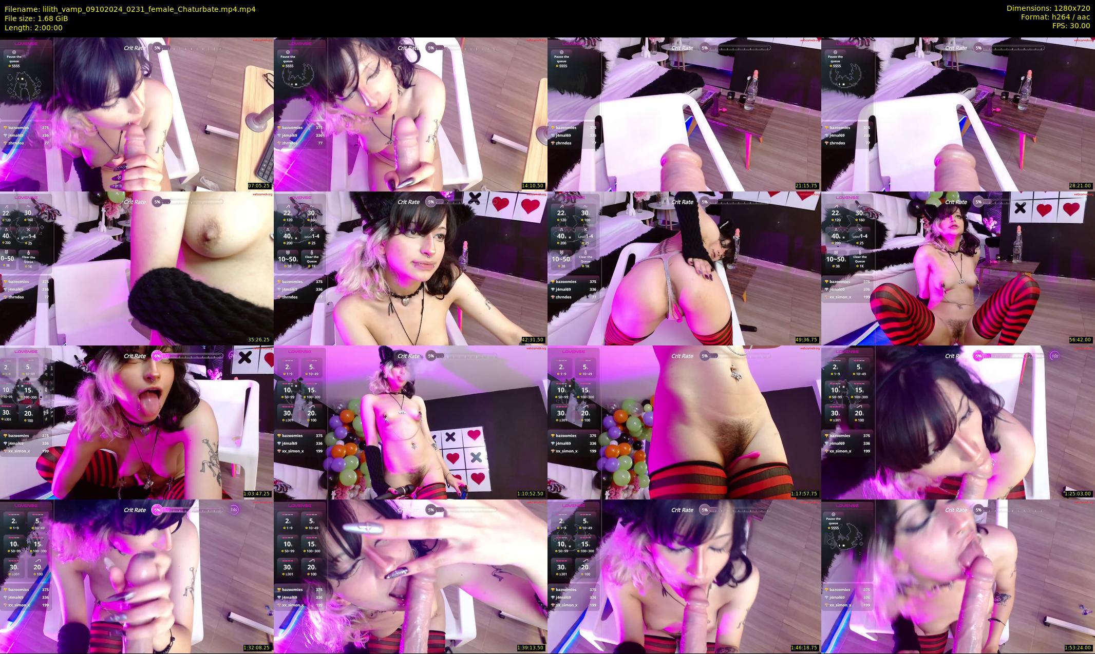lilith_vamp — 120 minute Chaturbate female cam show recording, 720p, Oct 9, 2024
