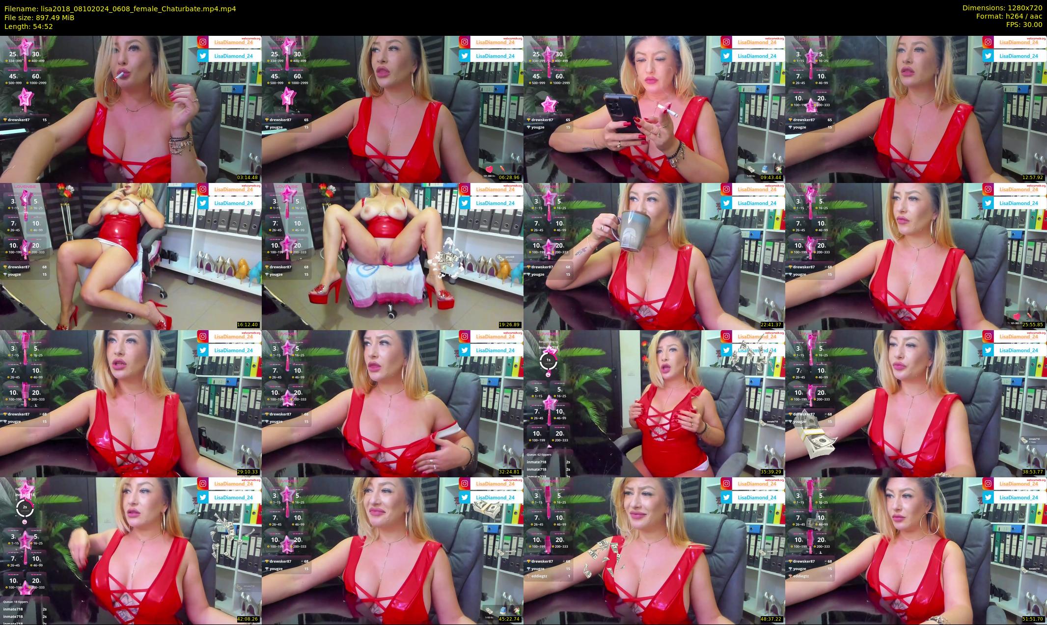 lisa2018 — 55 minute Chaturbate female cam show recording, 720p, Oct 8, 2024