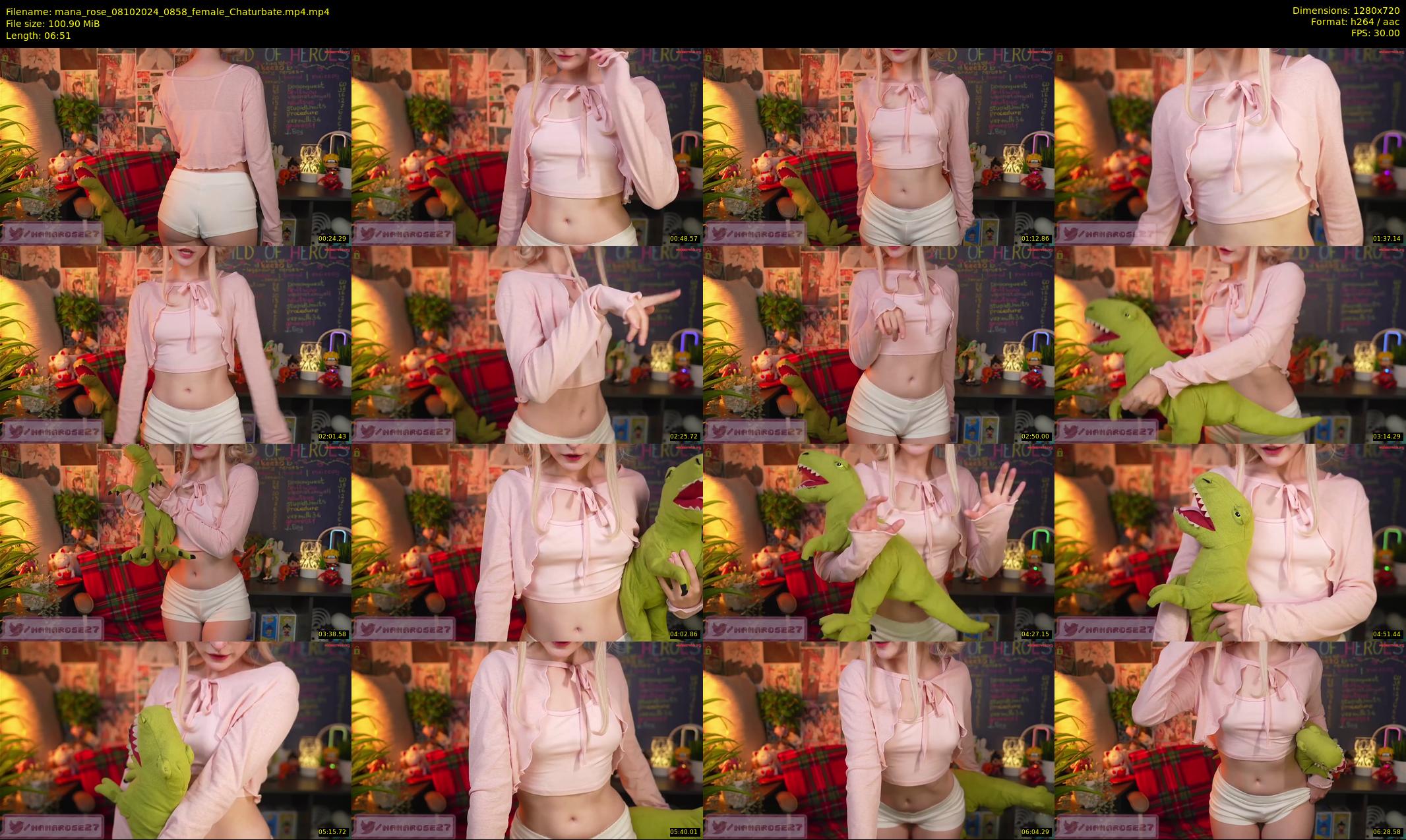 mana_rose — 7 minute Chaturbate female cam show recording, 720p, Oct 8, 2024