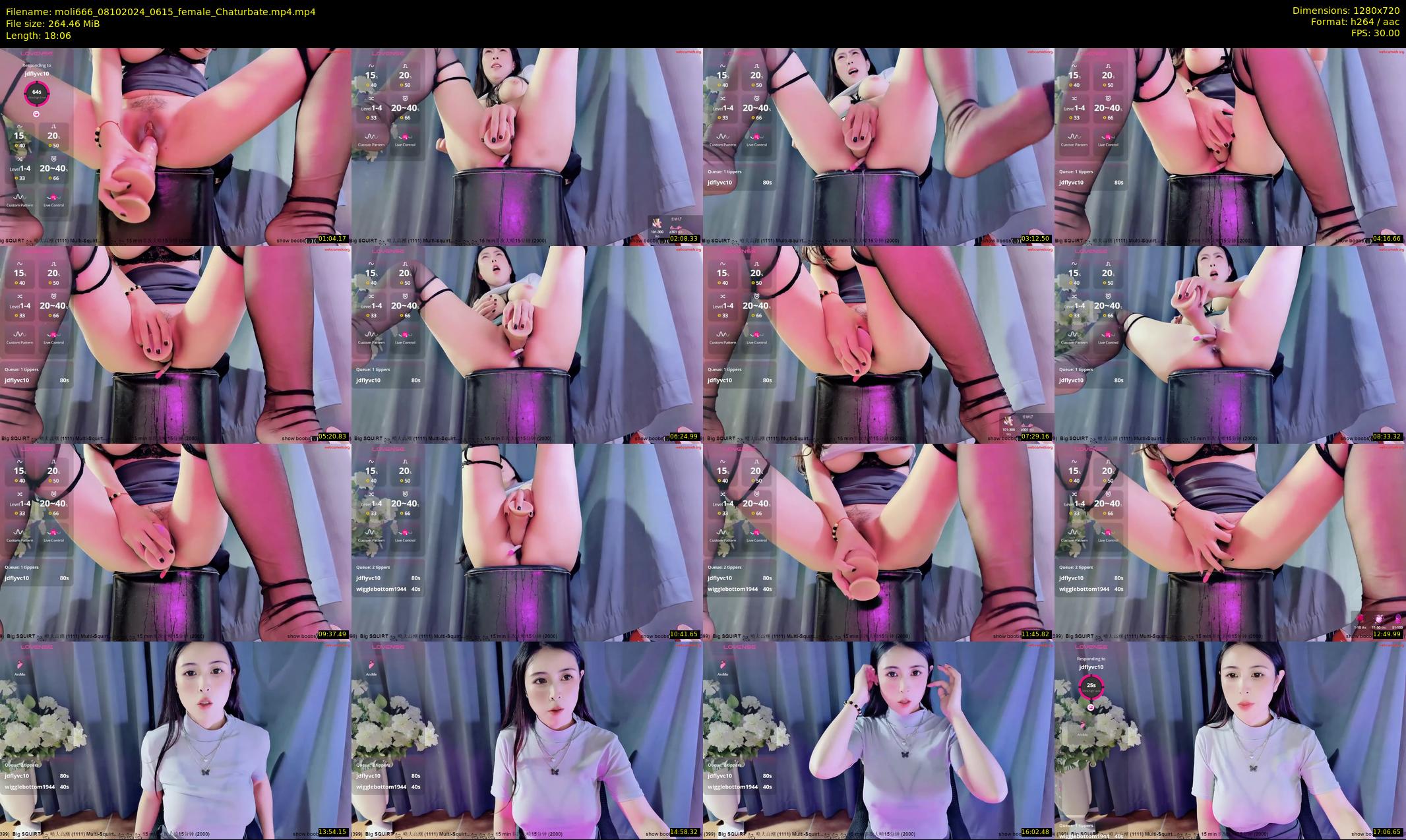 moli666 — 19 minute Chaturbate female cam show recording, 720p, Oct 8, 2024