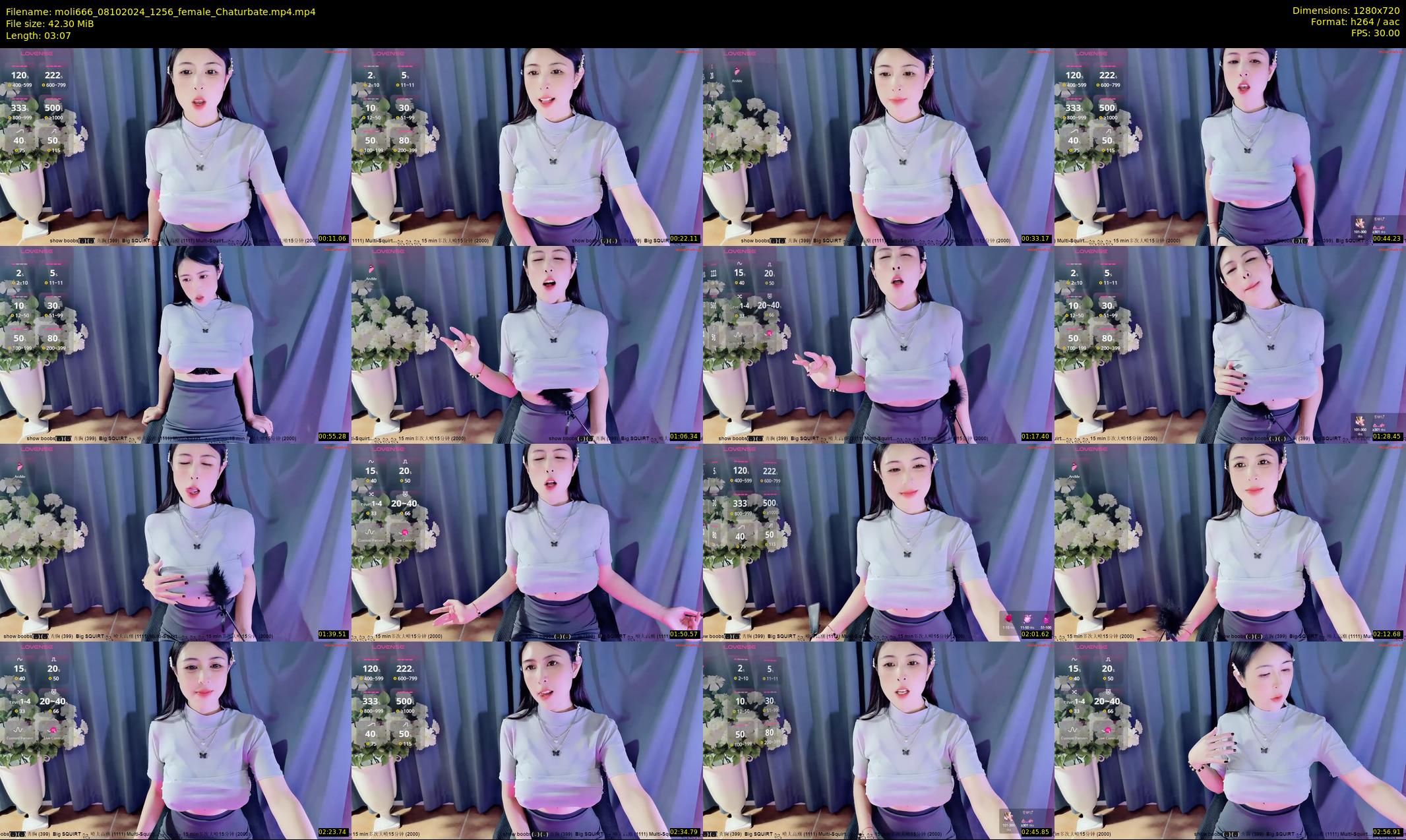 moli666 — 4 minute Chaturbate female cam show recording, 720p, Oct 8, 2024