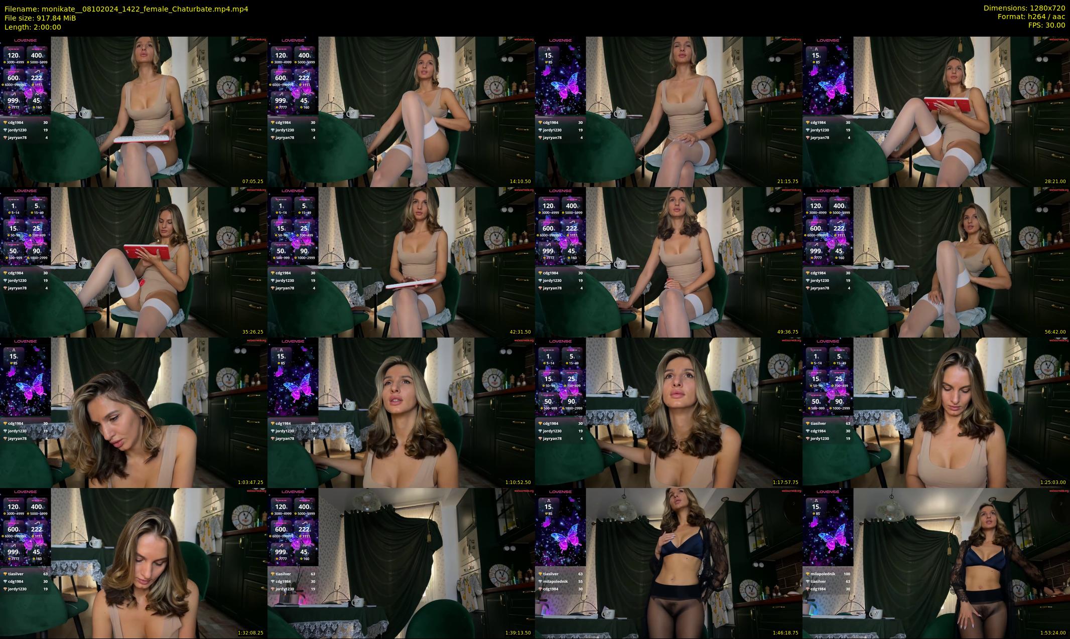 monikate_ — 120 minute Chaturbate couple cam show recording, 720p, Oct 8, 2024