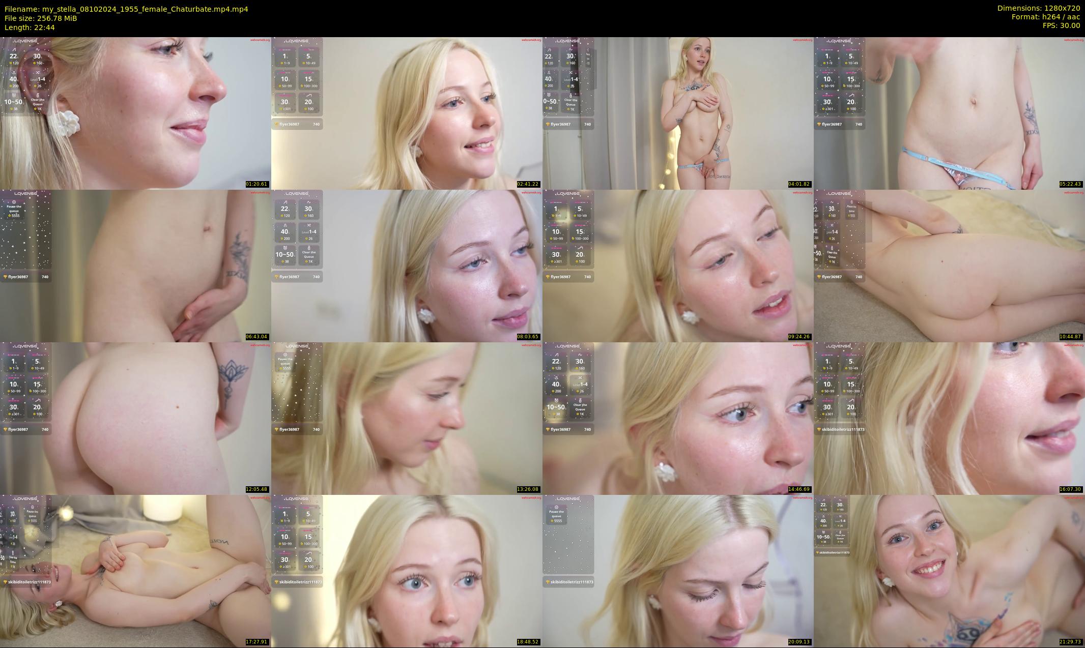 my_stella — 23 minute Chaturbate female cam show recording, 720p, Oct 8, 2024