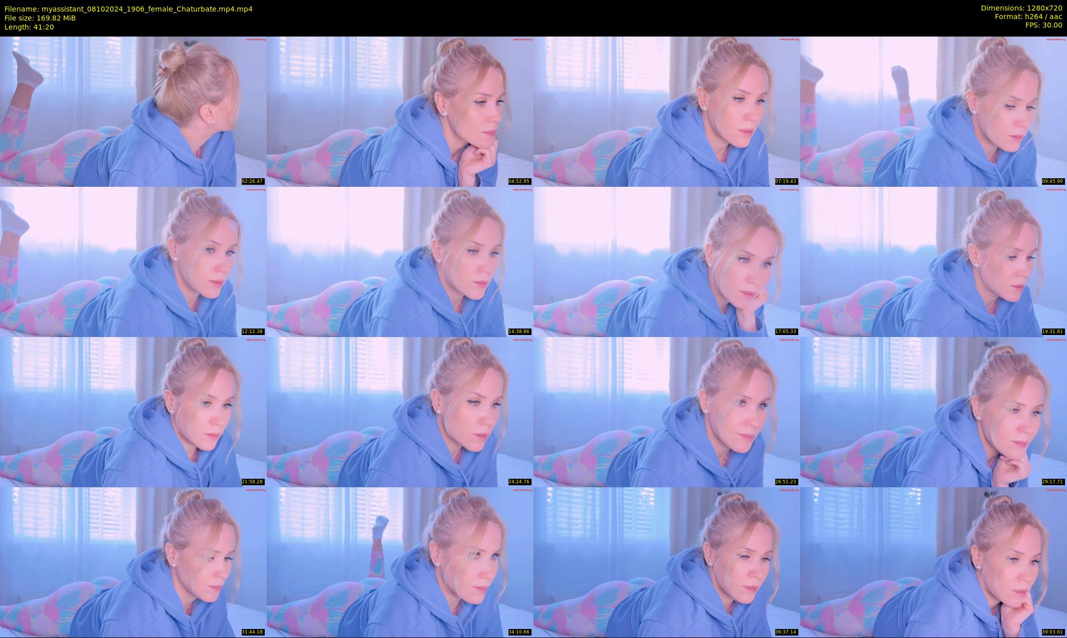myassistant — 42 minute Chaturbate female cam show recording, 720p, Oct 8, 2024