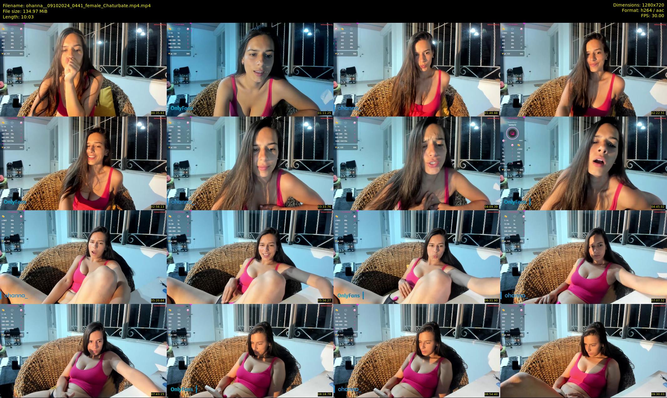 ohanna_ — 11 minute Chaturbate female cam show recording, 720p, Oct 9, 2024
