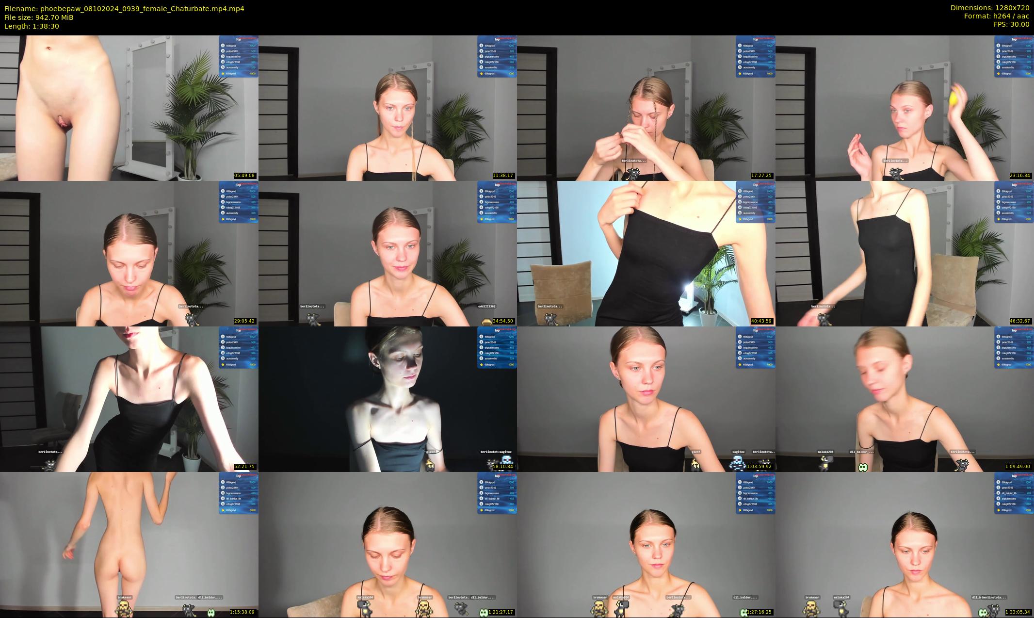 phoebepaw — 99 minute Chaturbate female cam show recording, 720p, Oct 8, 2024