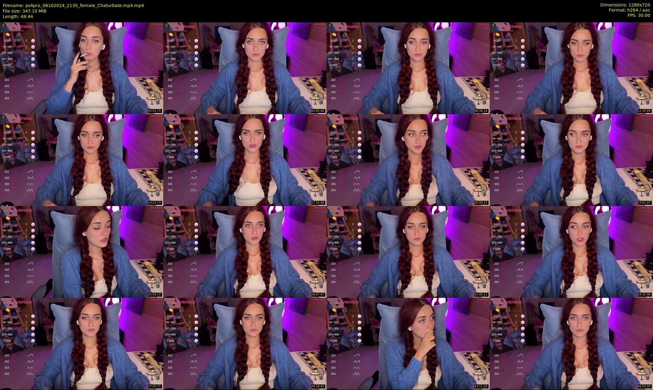 ps4pro — 49 minute Chaturbate female cam show recording, 720p, Oct 8, 2024