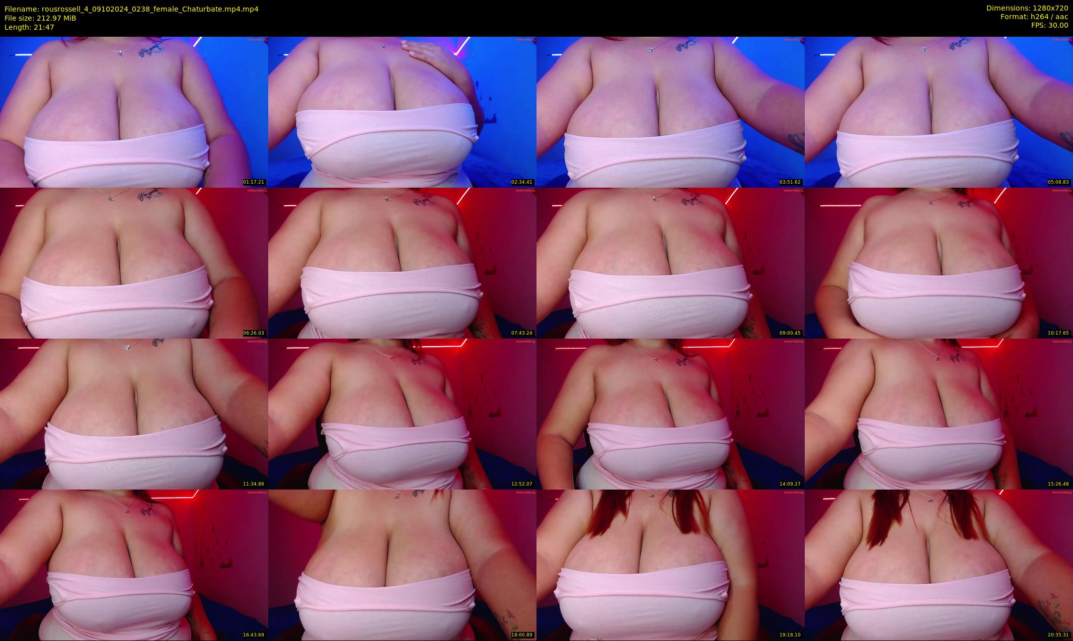rousrossell_4 — 22 minute Chaturbate female cam show recording, 720p, Oct 9, 2024