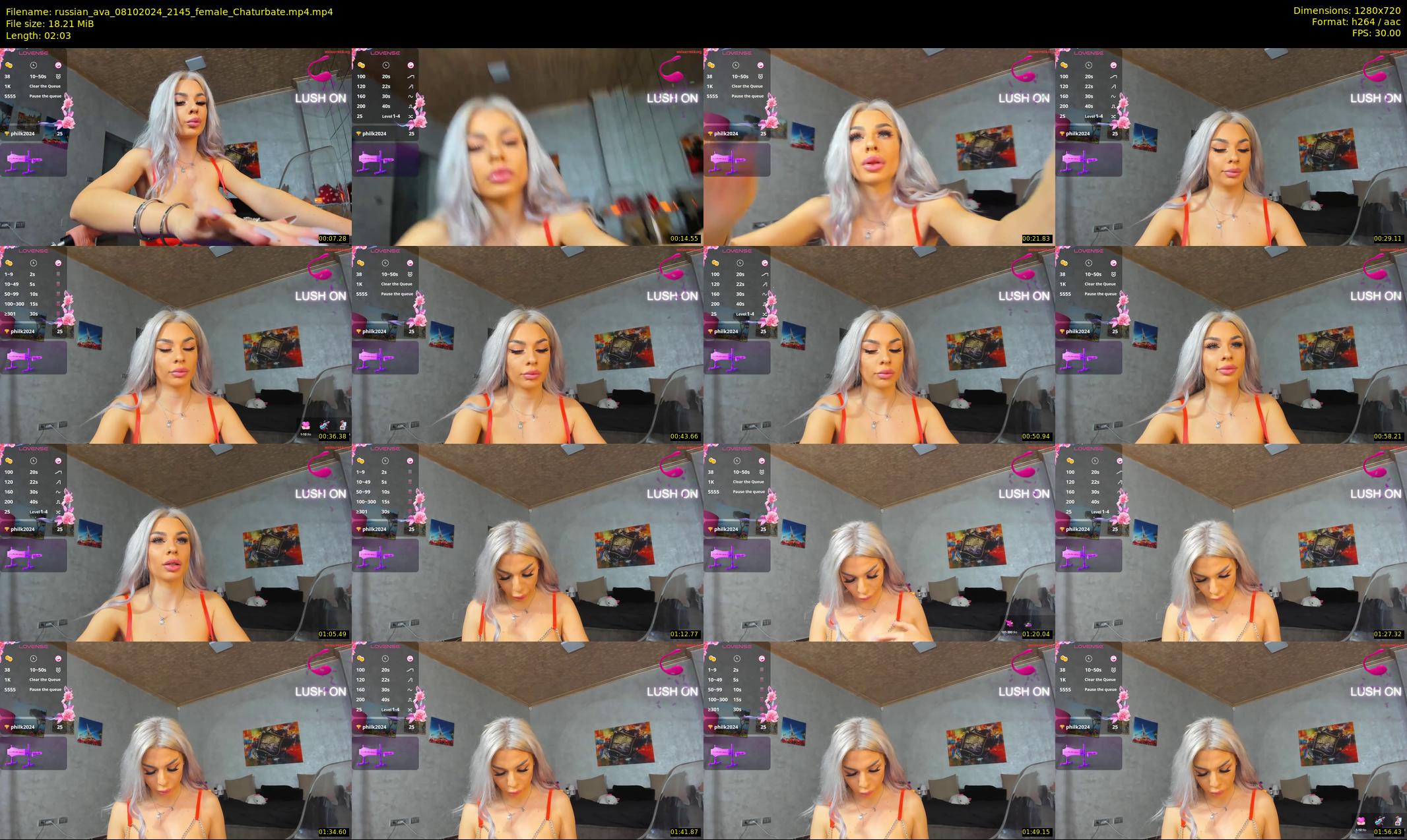 russian_ava — 3 minute Chaturbate female cam show recording, 720p, Oct 8, 2024