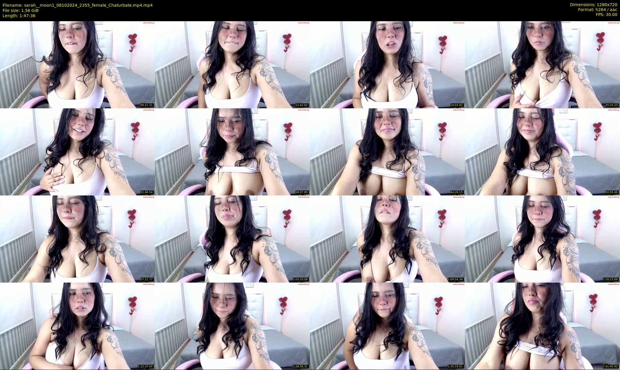 sarah__moon1 — 108 minute Chaturbate female cam show recording, 720p, Oct 8, 2024