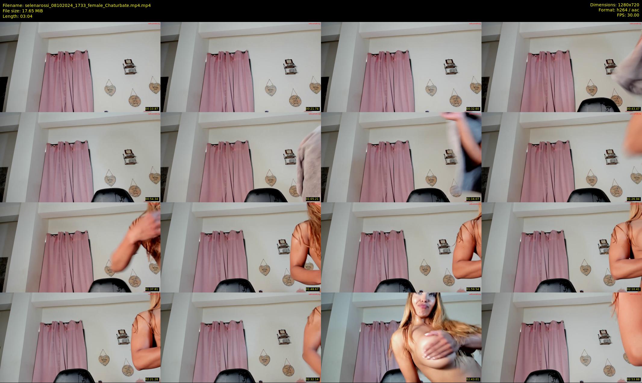selenarossi — 4 minute Chaturbate female cam show recording, 720p, Oct 8, 2024