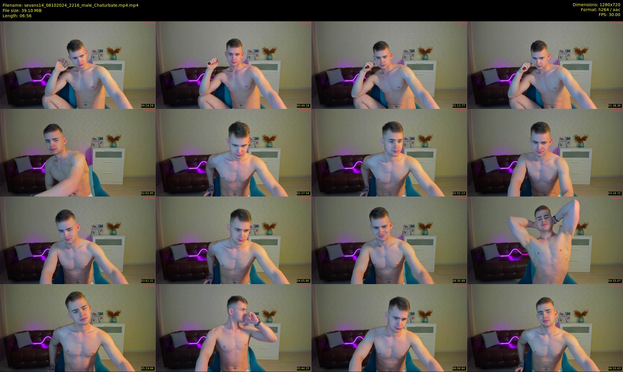 sevans14 — 7 minute Chaturbate male cam show recording, 720p, Oct 8, 2024