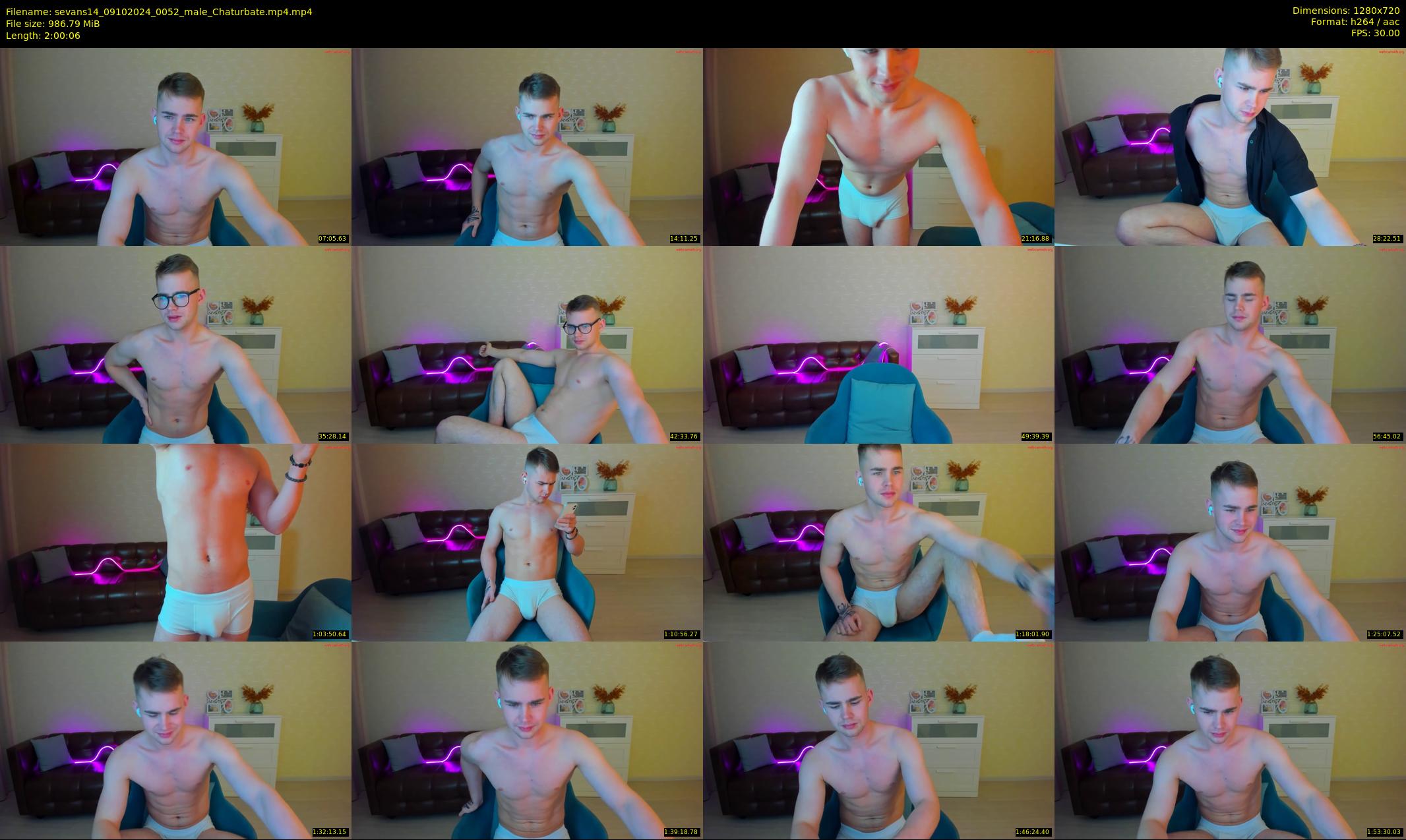 sevans14 — 121 minute Chaturbate male cam show recording, 720p, Oct 9, 2024
