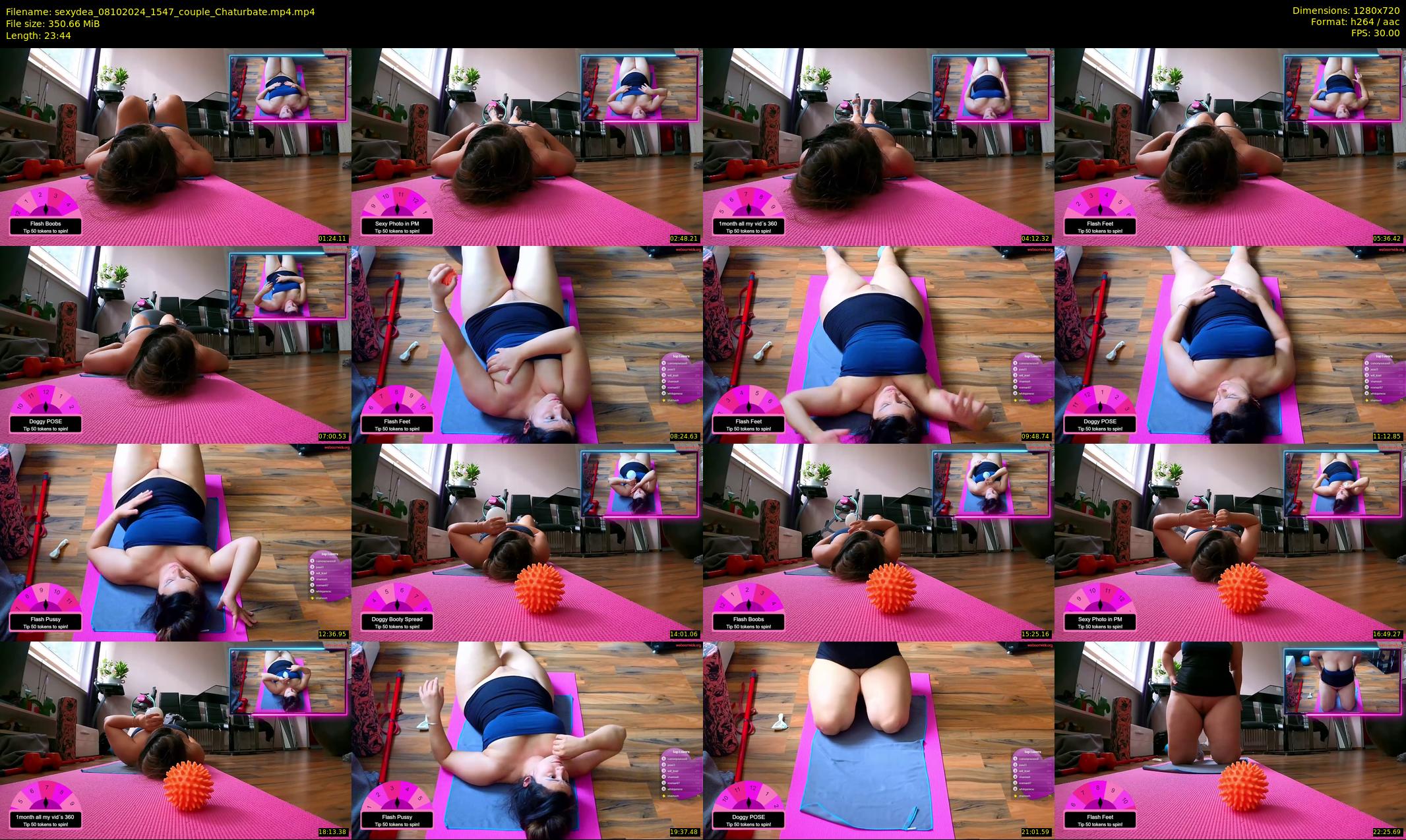 sexydea — 24 minute Chaturbate female cam show recording, 720p, Oct 8, 2024