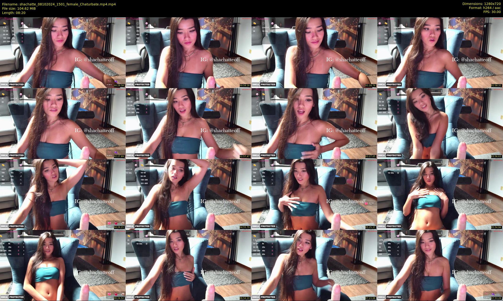 shachatte — 9 minute Chaturbate couple cam show recording, 720p, Oct 8, 2024