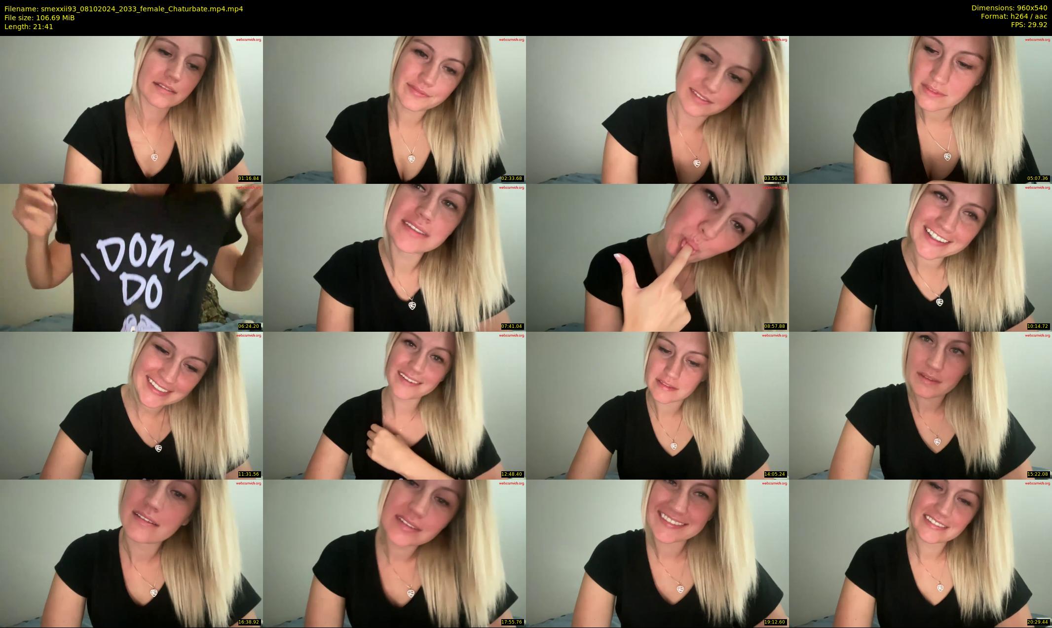 smexxii93 — 22 minute Chaturbate female cam show recording, 480p, Oct 8, 2024