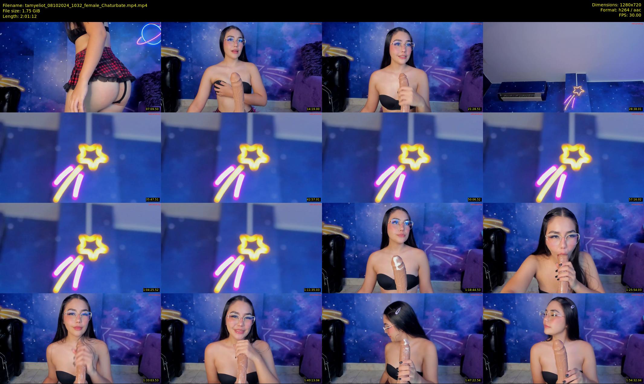 tamyeliot — 122 minute Chaturbate female cam show recording, 720p, Oct 8, 2024