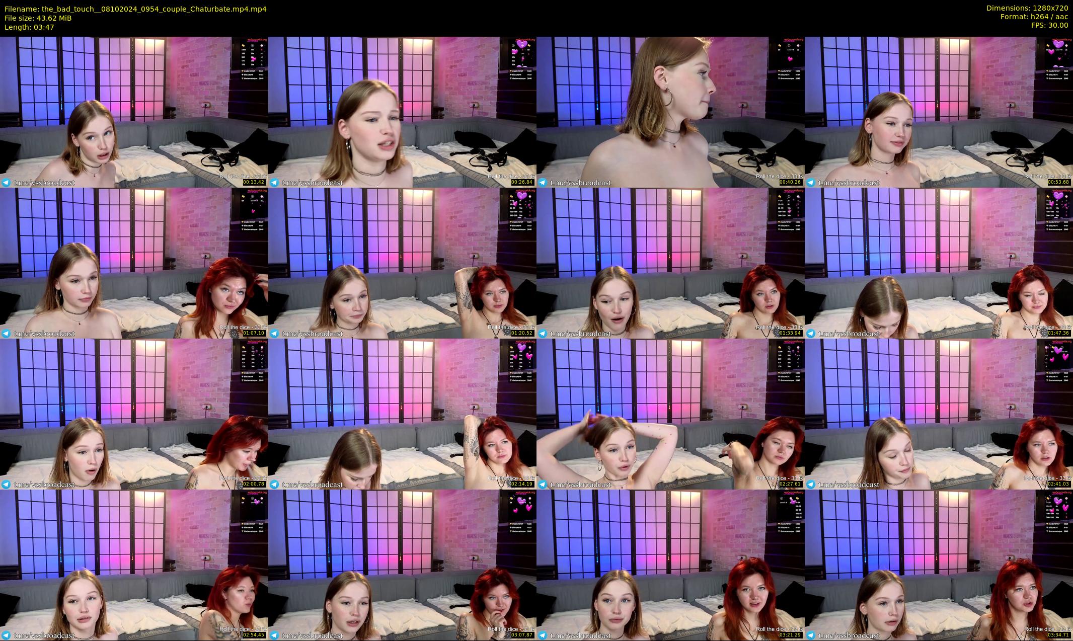 the_bad_touch_ — 4 minute Chaturbate couple cam show recording, 720p, Oct 8, 2024