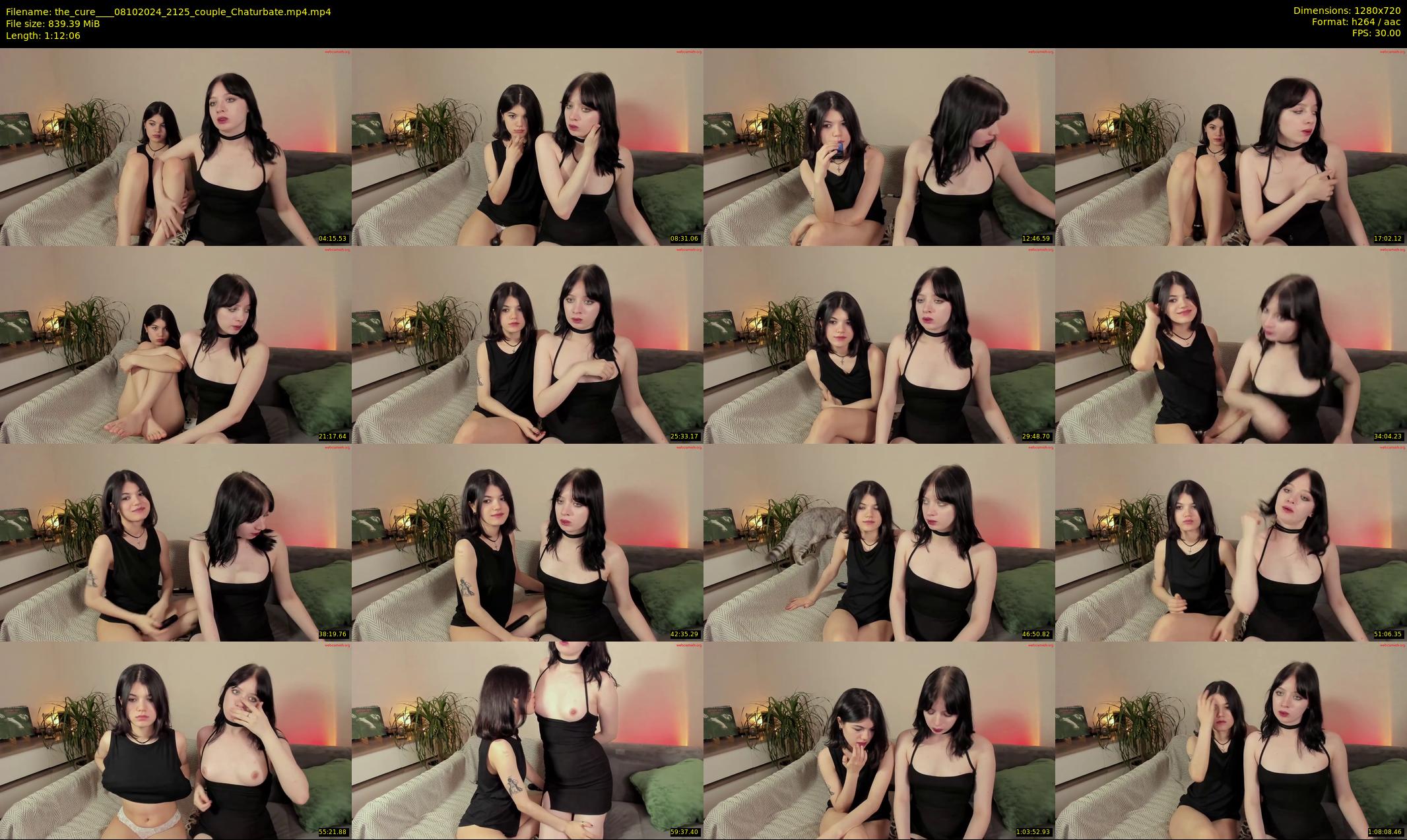 the_cure___ — 73 minute Chaturbate couple cam show recording, 720p, Oct 8, 2024