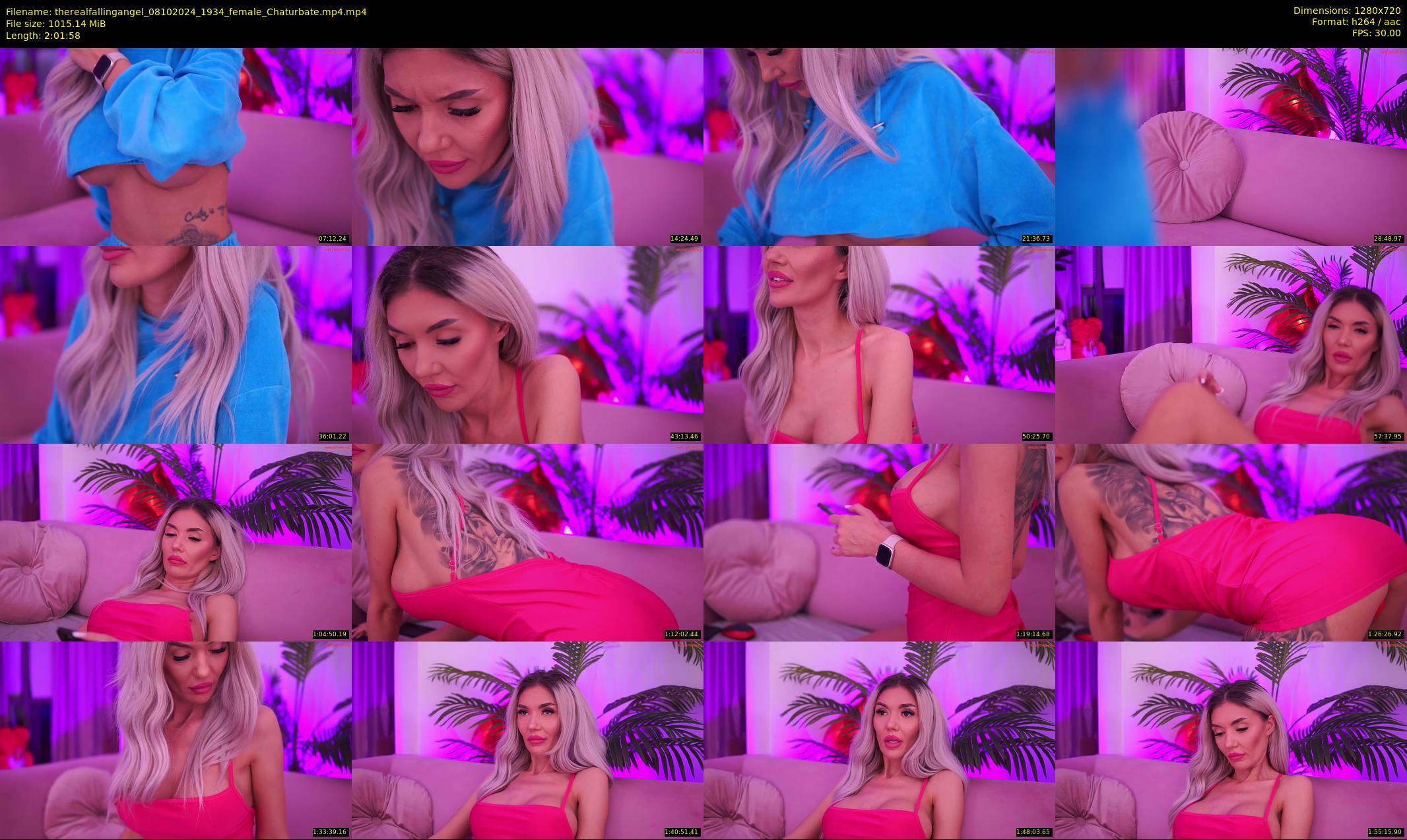 therealfallingangel — 122 minute Chaturbate female cam show recording, 720p, Oct 8, 2024