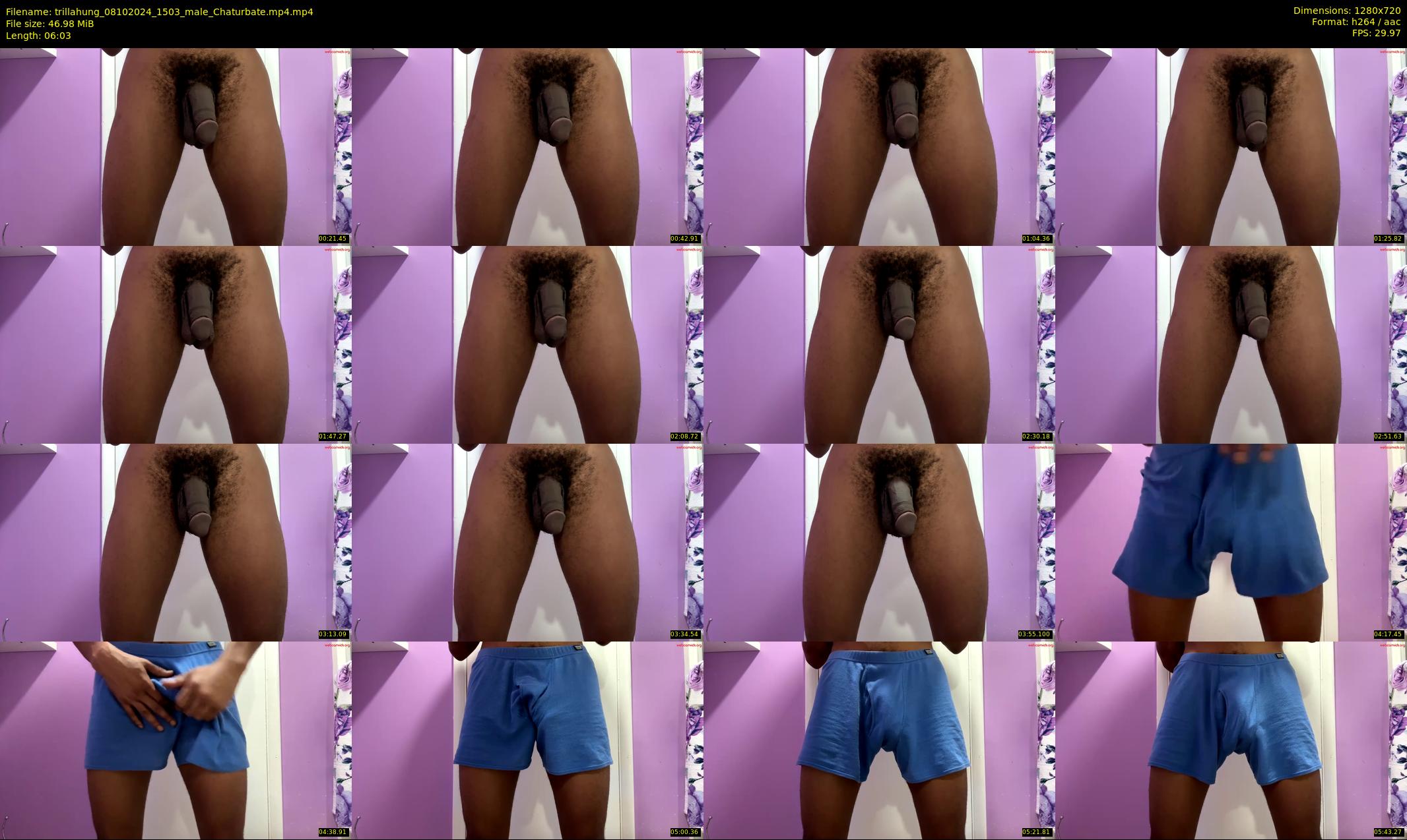 trillahung — 7 minute Chaturbate male cam show recording, 720p, Oct 8, 2024