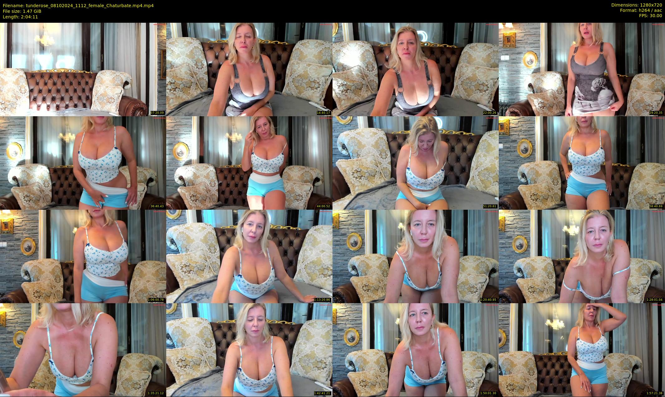 tunderose — 125 minute Chaturbate female cam show recording, 720p, Oct 8, 2024