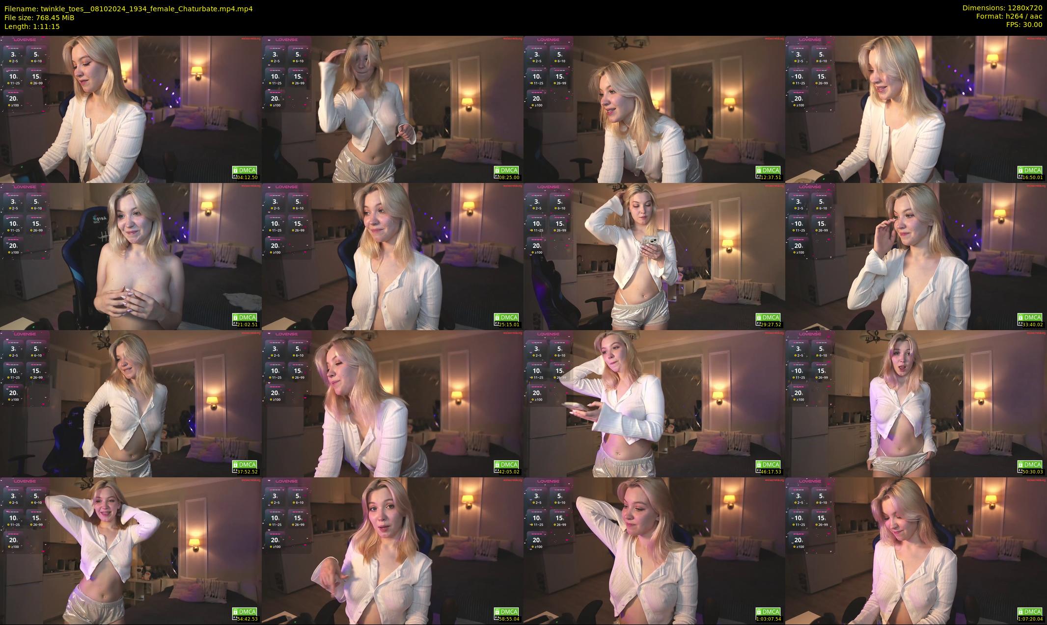 twinkle_toes_ — 72 minute Chaturbate female cam show recording, 720p, Oct 8, 2024