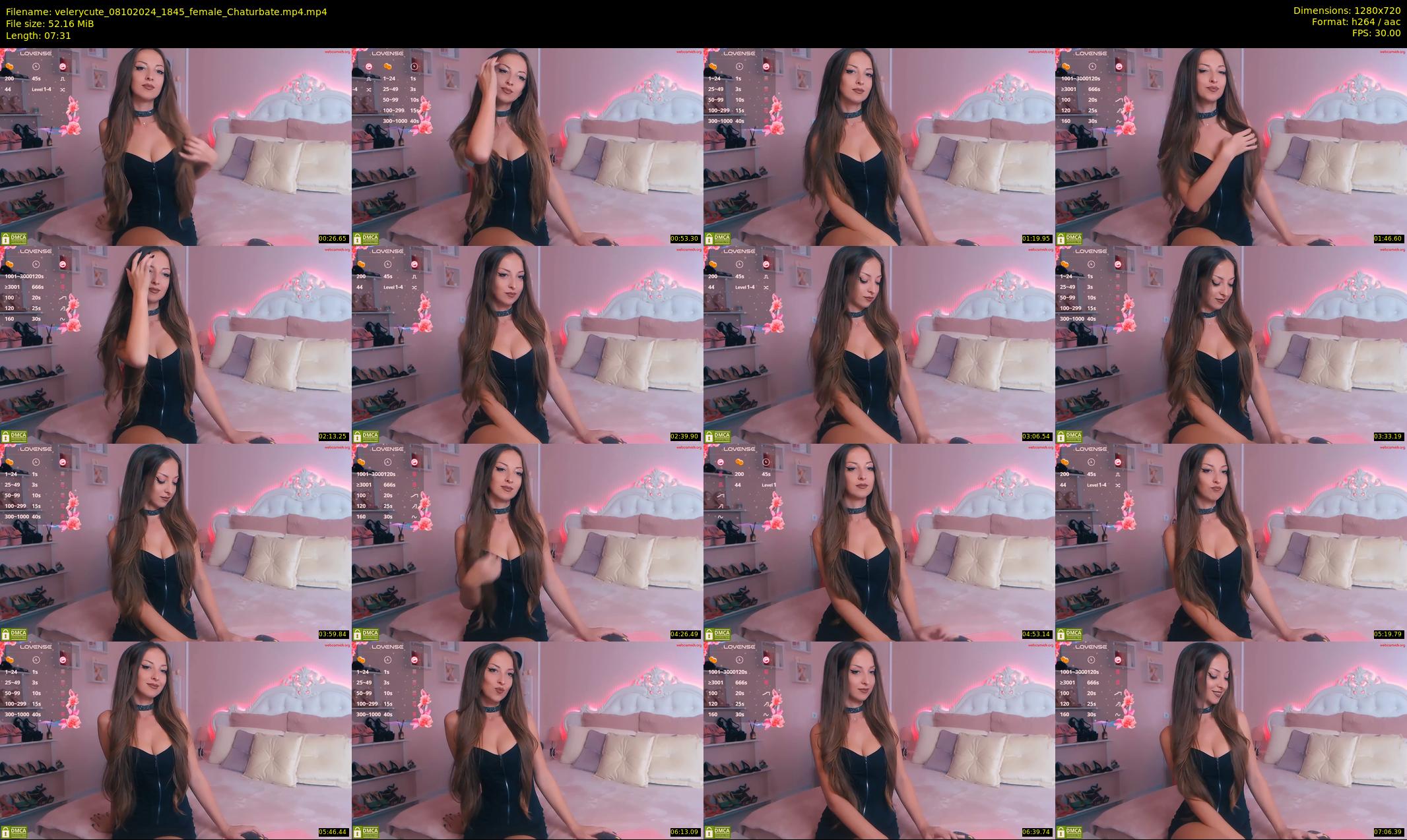 velerycute — 8 minute Chaturbate female cam show recording, 720p, Oct 8, 2024