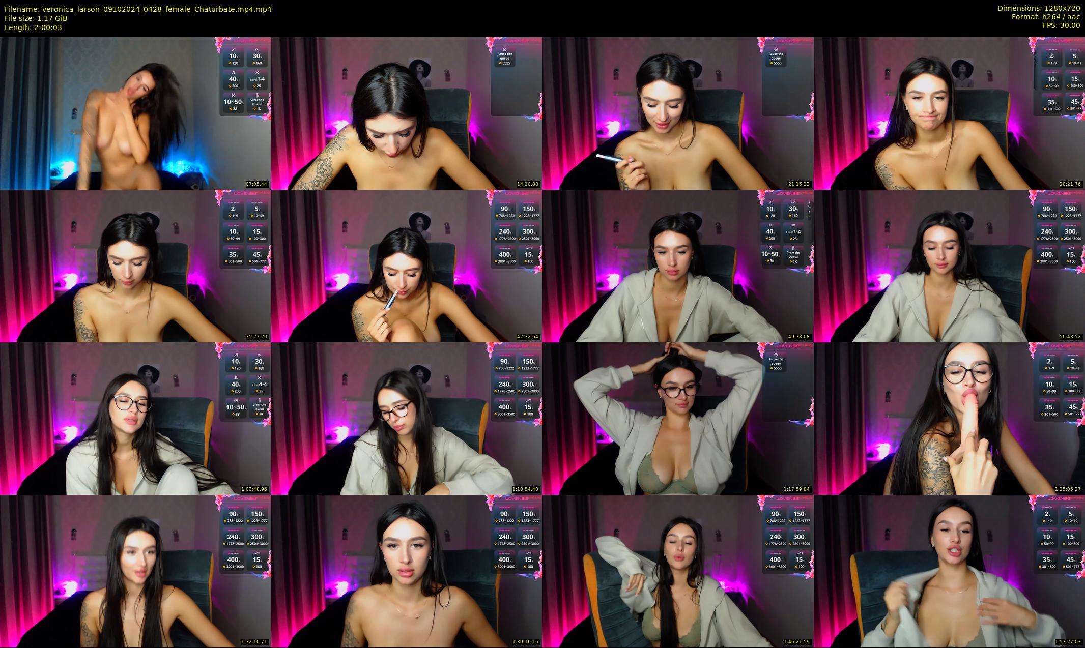 veronica_larson — 121 minute Chaturbate female cam show recording, 720p, Oct 9, 2024