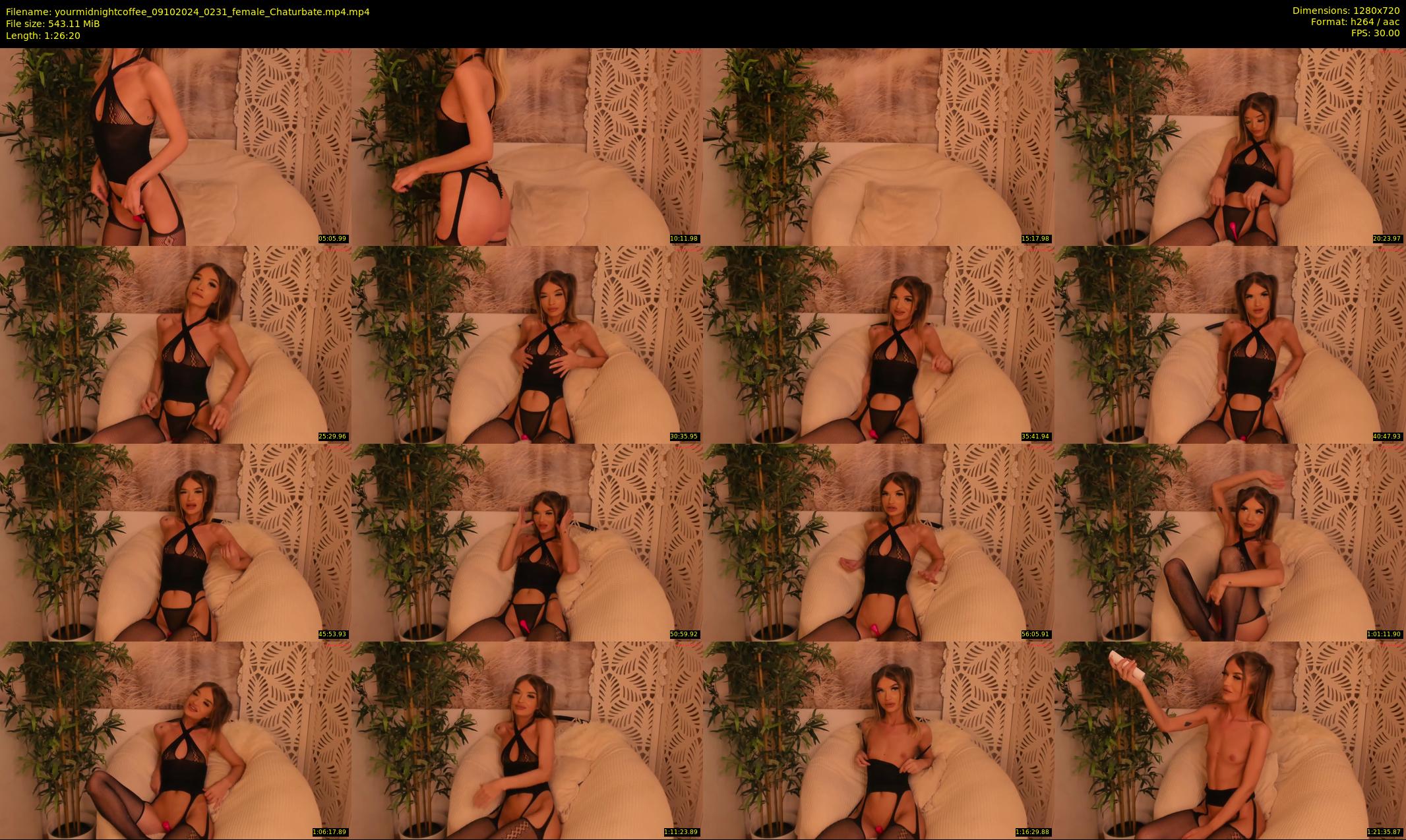 yourmidnightcoffee — 87 minute Chaturbate female cam show recording, 720p, Oct 9, 2024