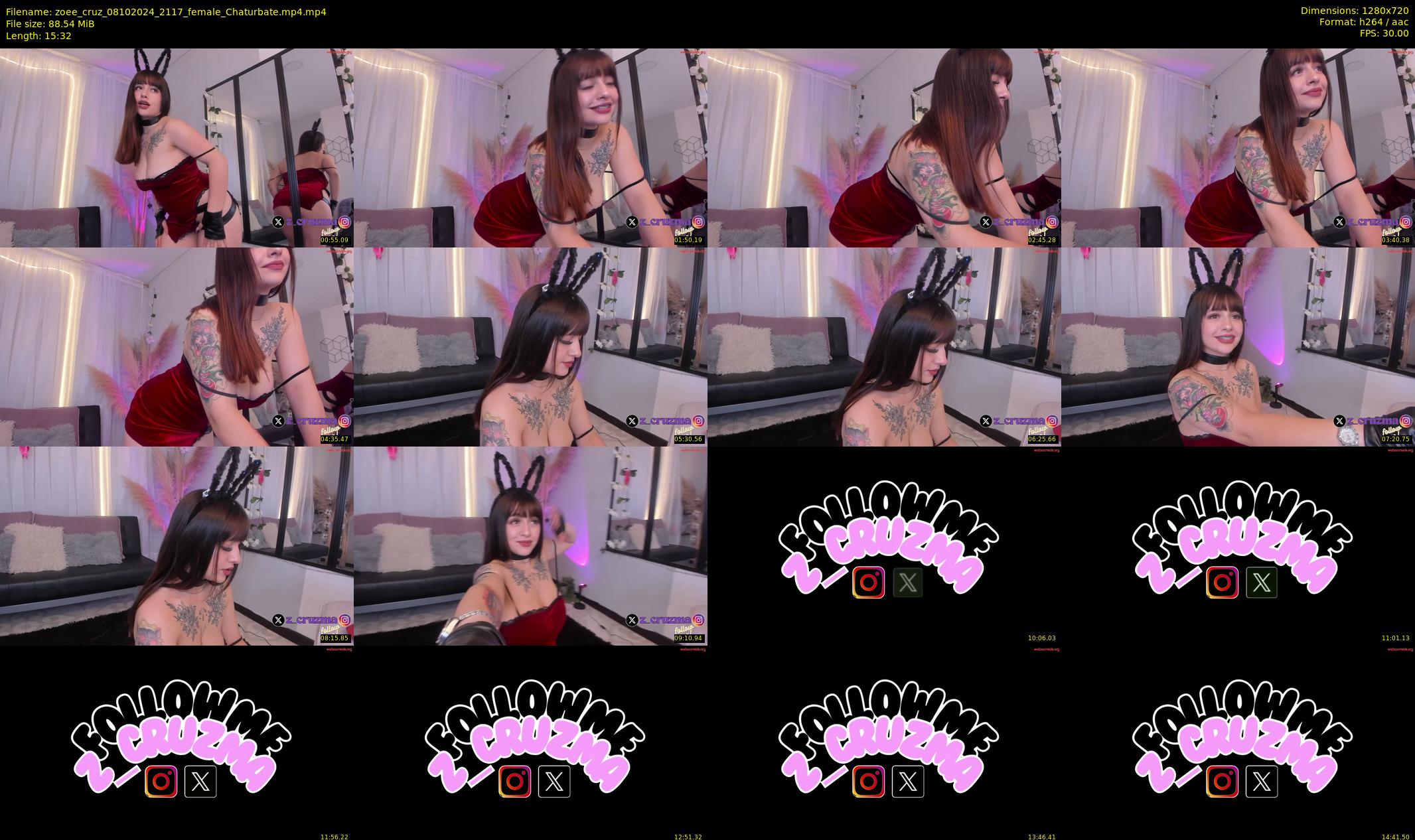 zoee_cruz — 16 minute Chaturbate female cam show recording, 720p, Oct 8, 2024