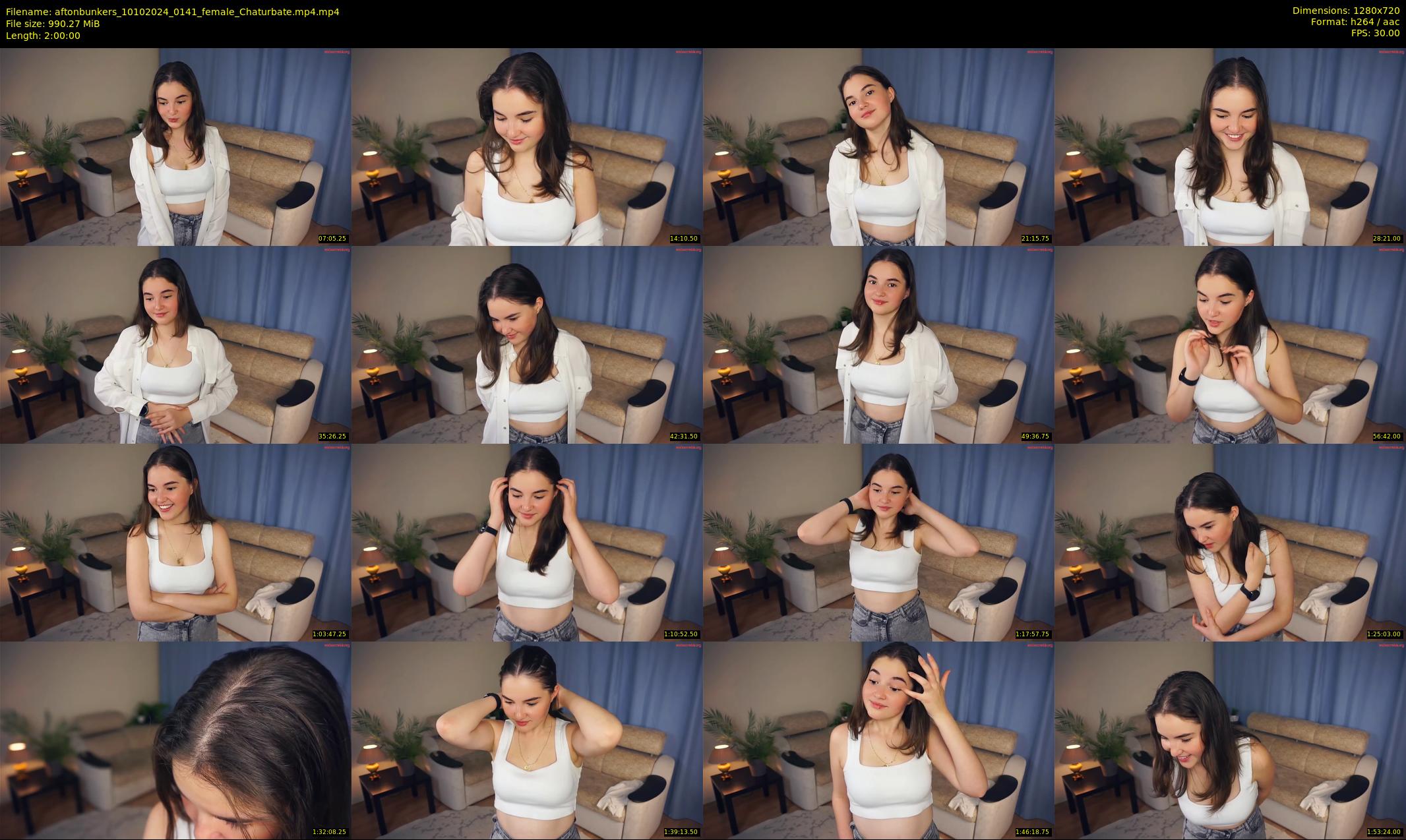 aftonbunkers — 120 minute Chaturbate female cam show recording, 720p, Oct 10, 2024