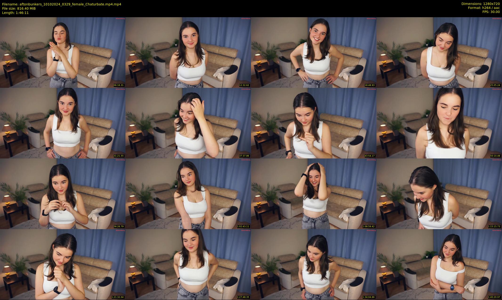 aftonbunkers — 107 minute Chaturbate female cam show recording, 720p, Oct 10, 2024