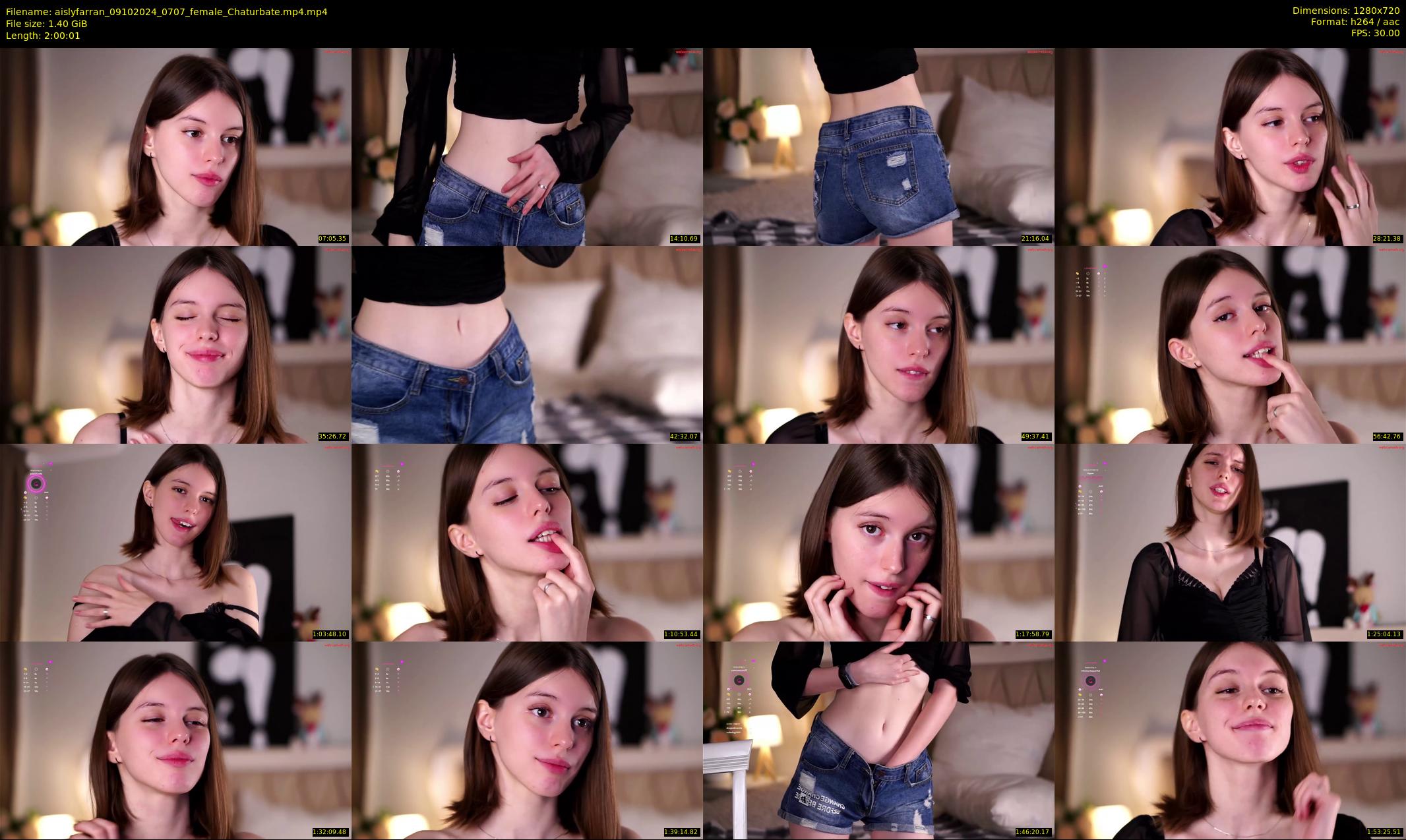aislyfarran — 121 minute Chaturbate female cam show recording, 720p, Oct 9, 2024