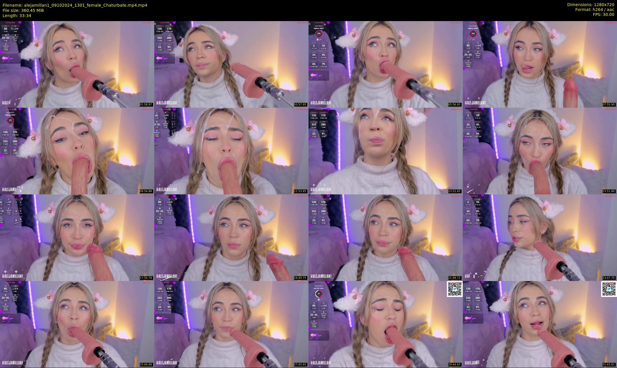 alejamillan1 — 34 minute Chaturbate female cam show recording, 720p, Oct 9, 2024