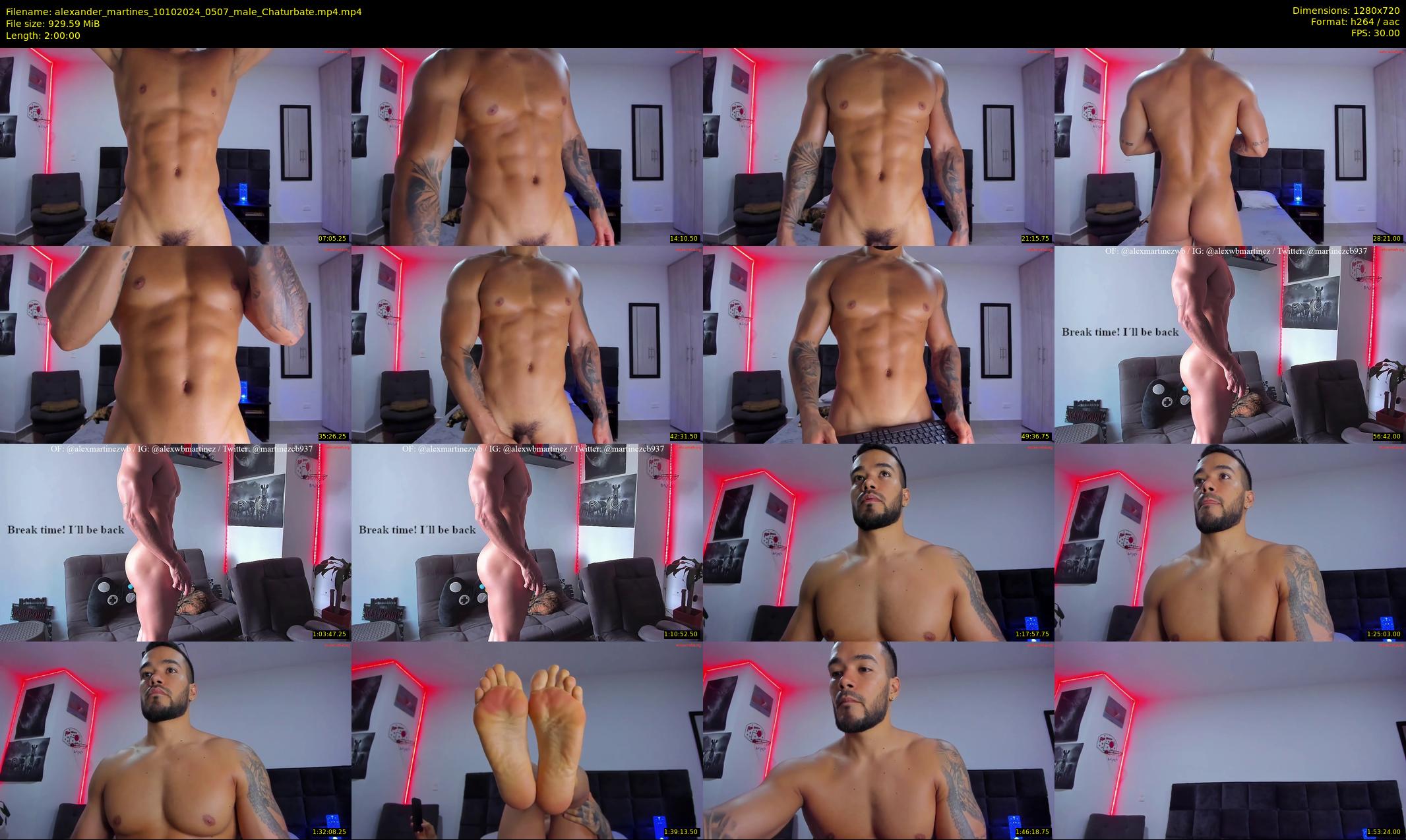 alexander_martines — 120 minute Chaturbate male cam show recording, 720p, Oct 10, 2024