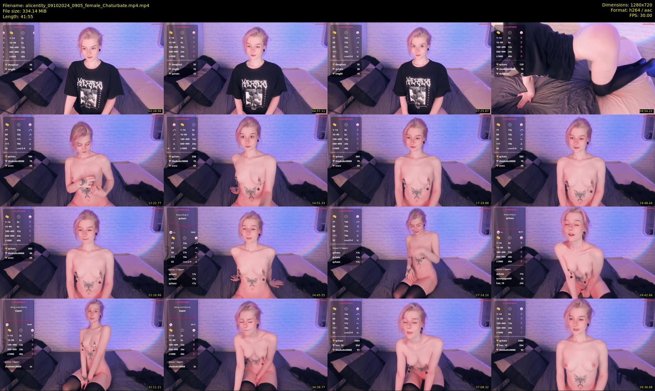 alicentity — 42 minute Chaturbate female cam show recording, 720p, Oct 9, 2024